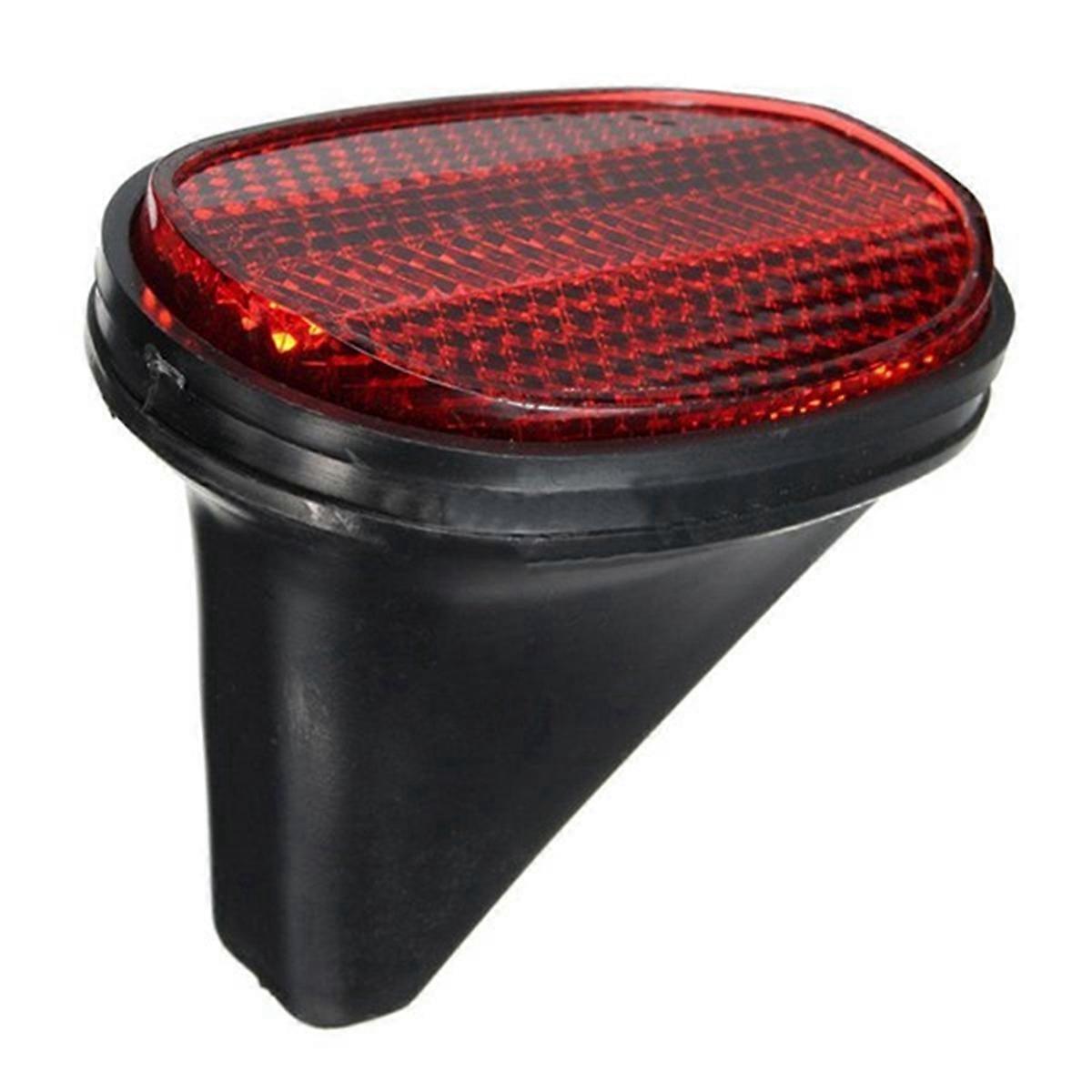 10pcs Bicycle Rear Reflector Mudguard Oval Warnning Red black