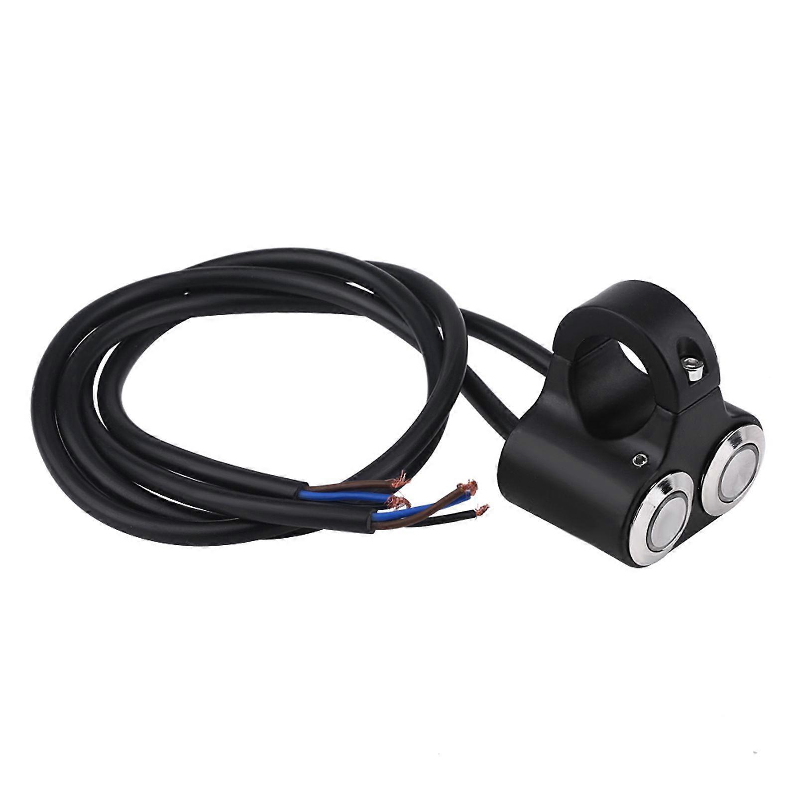 7/8inch 22mm Motorcycle Handlebar Switch Headlight Brake Fog Light ON/OFF with Indicator Type A