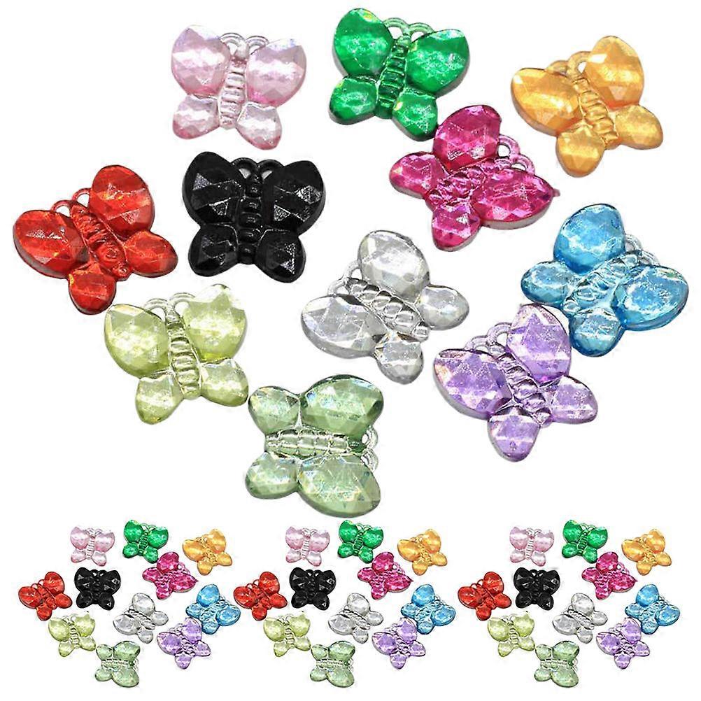 Decorative Plastic Butterflies for Phone Case DIY Craft 5Packs