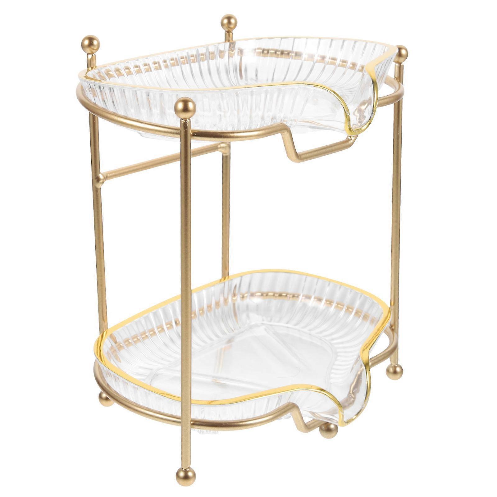 Bar Soap Holder Double Layer Soap Tray for Storage Use 4Pcs Transparent