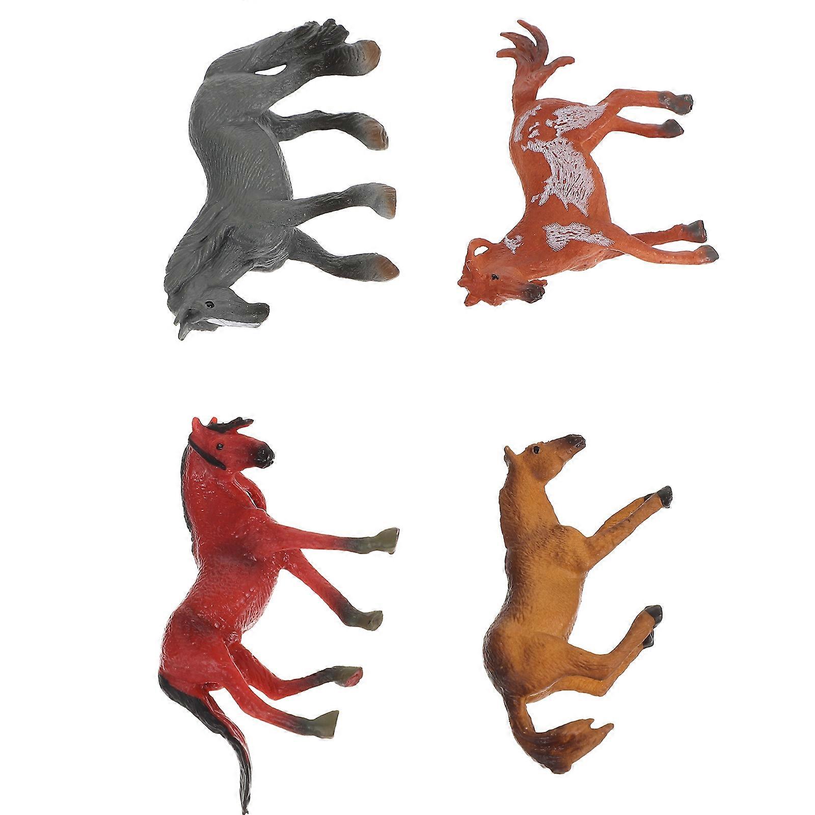 Πλαστικά Επιτραπέζια Ειδώλια Αλόγων Διακοσμητικά Παιχνίδια Άλογα για Διακόσμηση 8 Τεμ