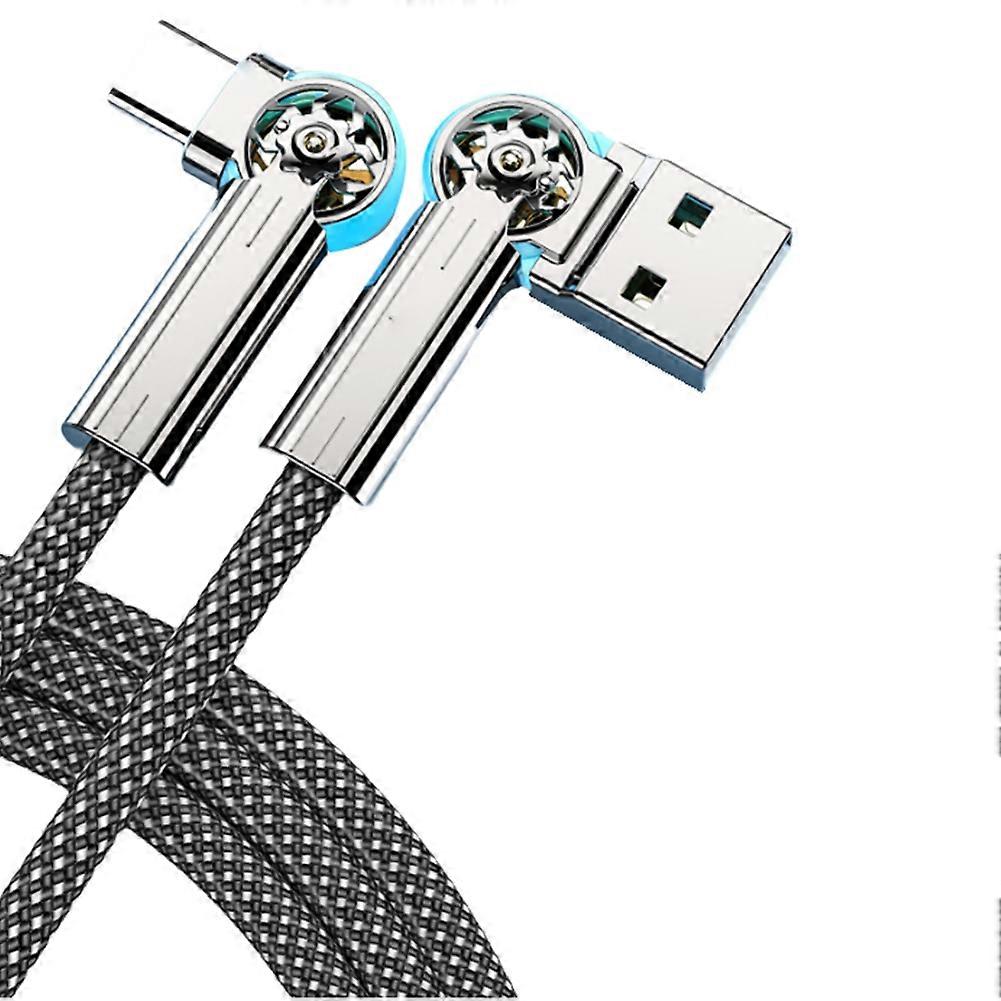 Fast Charging USB Type C Data Cable 180 Degree Swivel Elbow Gaming Data Cable Mobile Phone Charging Data Cable 1.5m