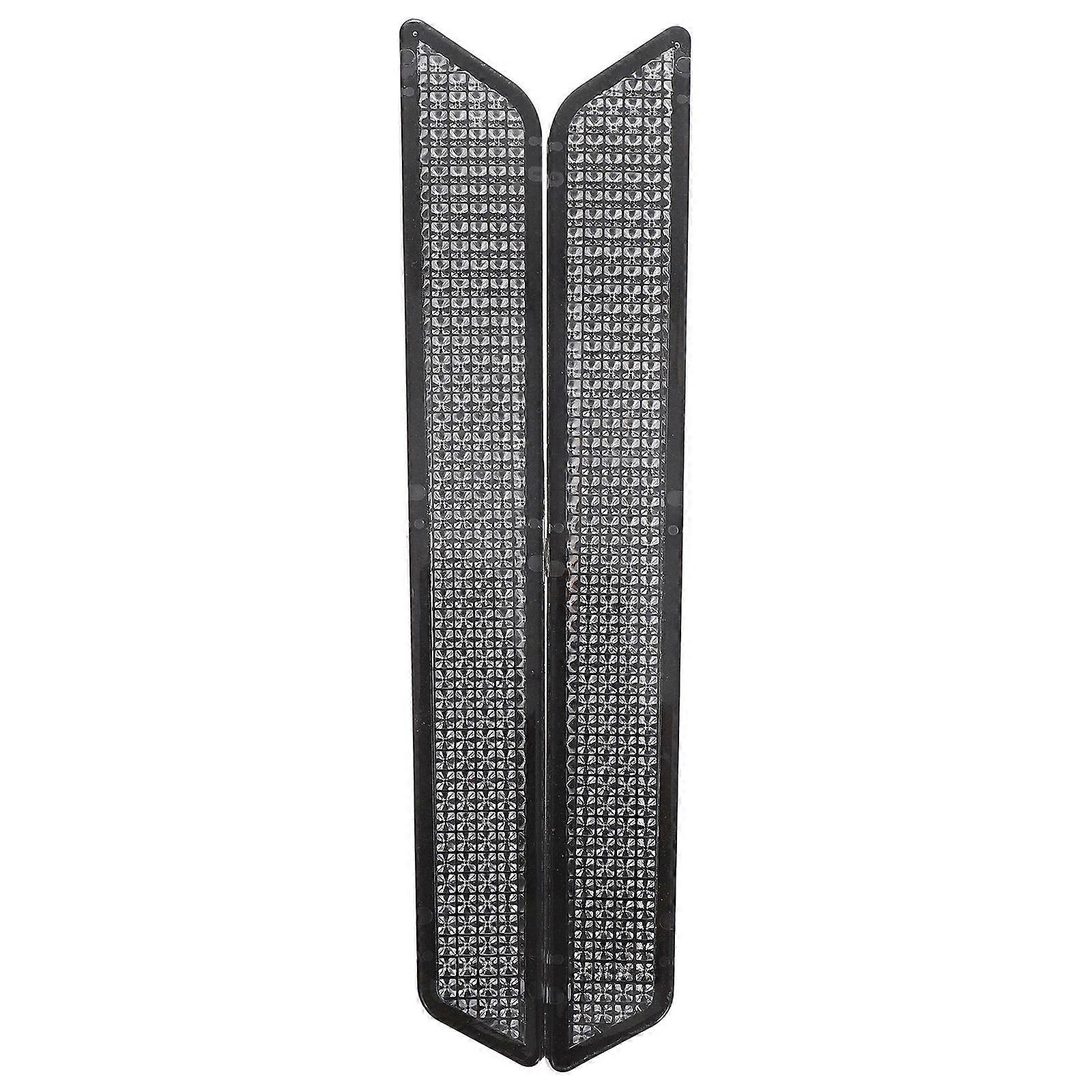 Motorcycle Reflector Inserts Saddle Bag Covers 3Pairs Durable White ABS Plastic