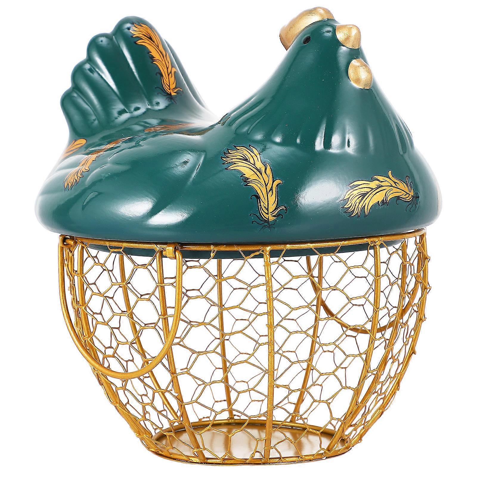 Chicken Shaped Egg Basket Hen Storage for Storage Use 2Pcs Use
