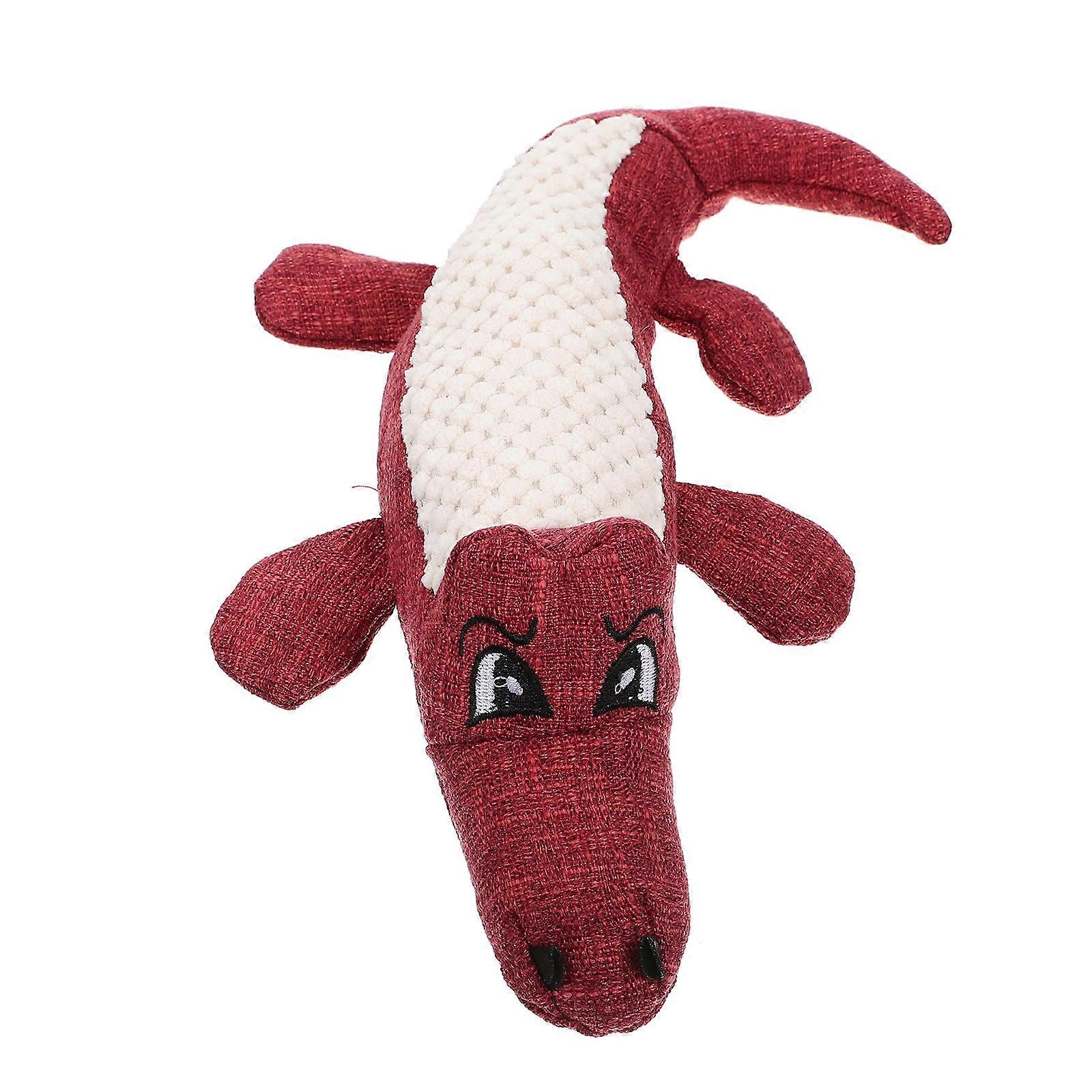 Funny Puppy Chew Toy Pet Biting Toy for Dental Exercise 2Pcs Red Design