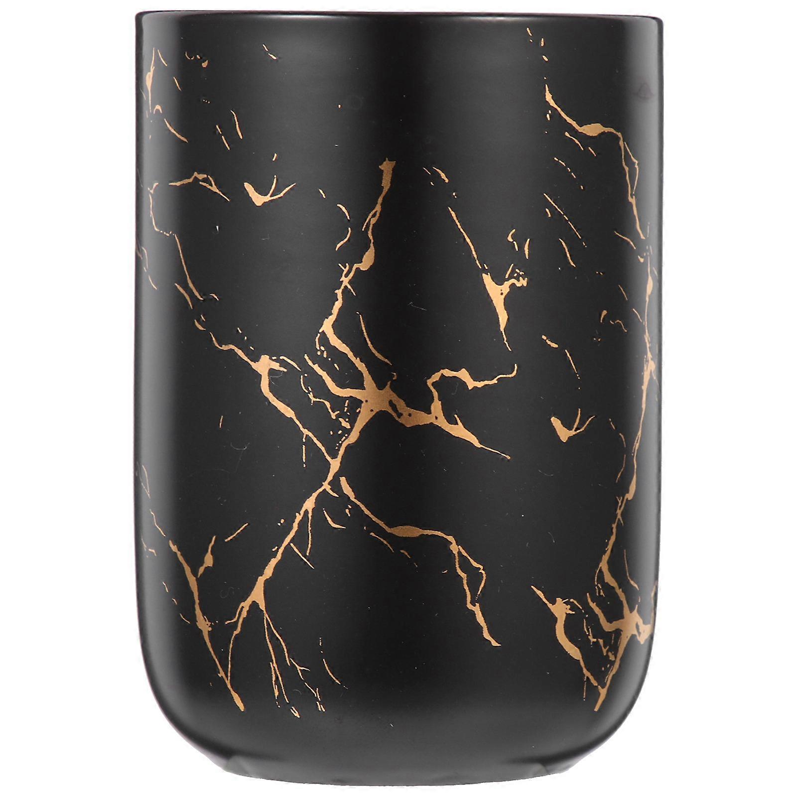 Multipurpose Water Cup With Marble Pattern For Home Travel 11X7.7X7.7CM 3Pcs
