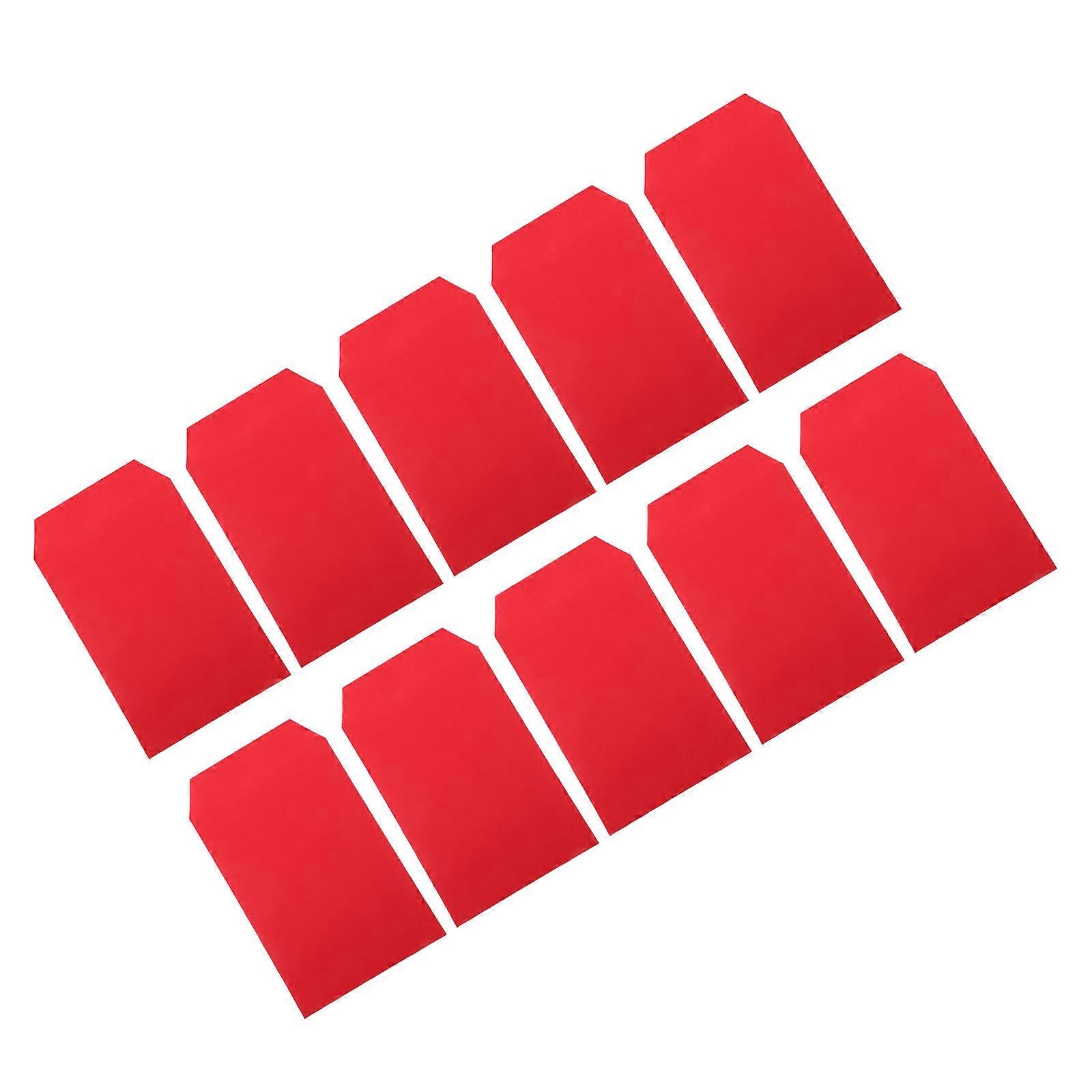 Red A4 File Bags Decorative Paper Envelopes for Storage 50Pcs