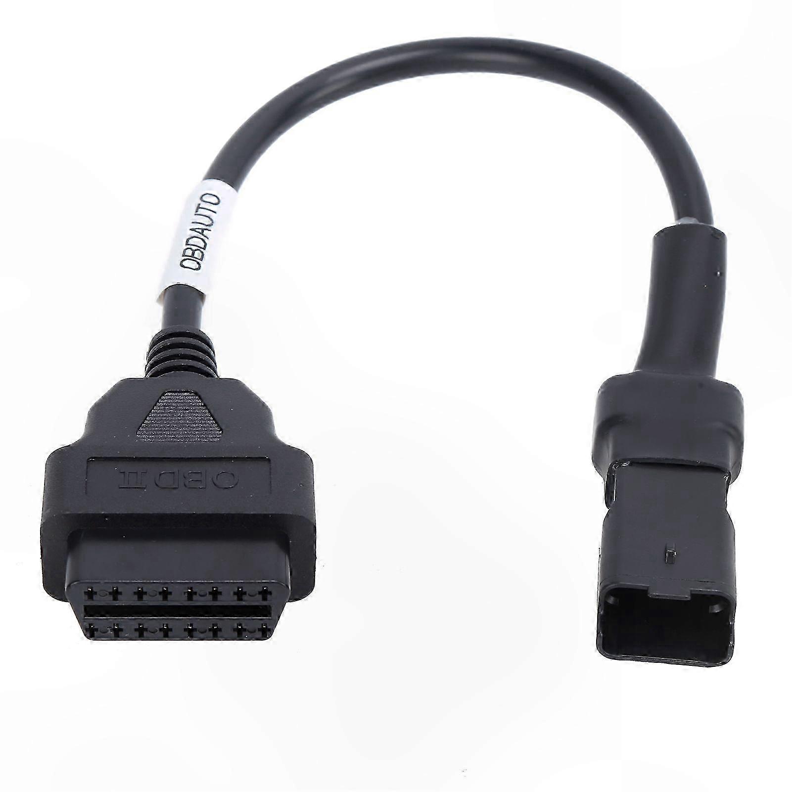 OBD2 Diagnostic Cable with 4Pin Extension Adapter for Motorcycles