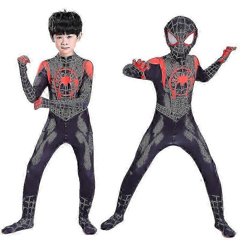 Superhero Costume Super-verse Miles Morales Cosplay Costume Zentai Superhero Man Bodysuit Suit Halloween Costume For Kids Adult 2025