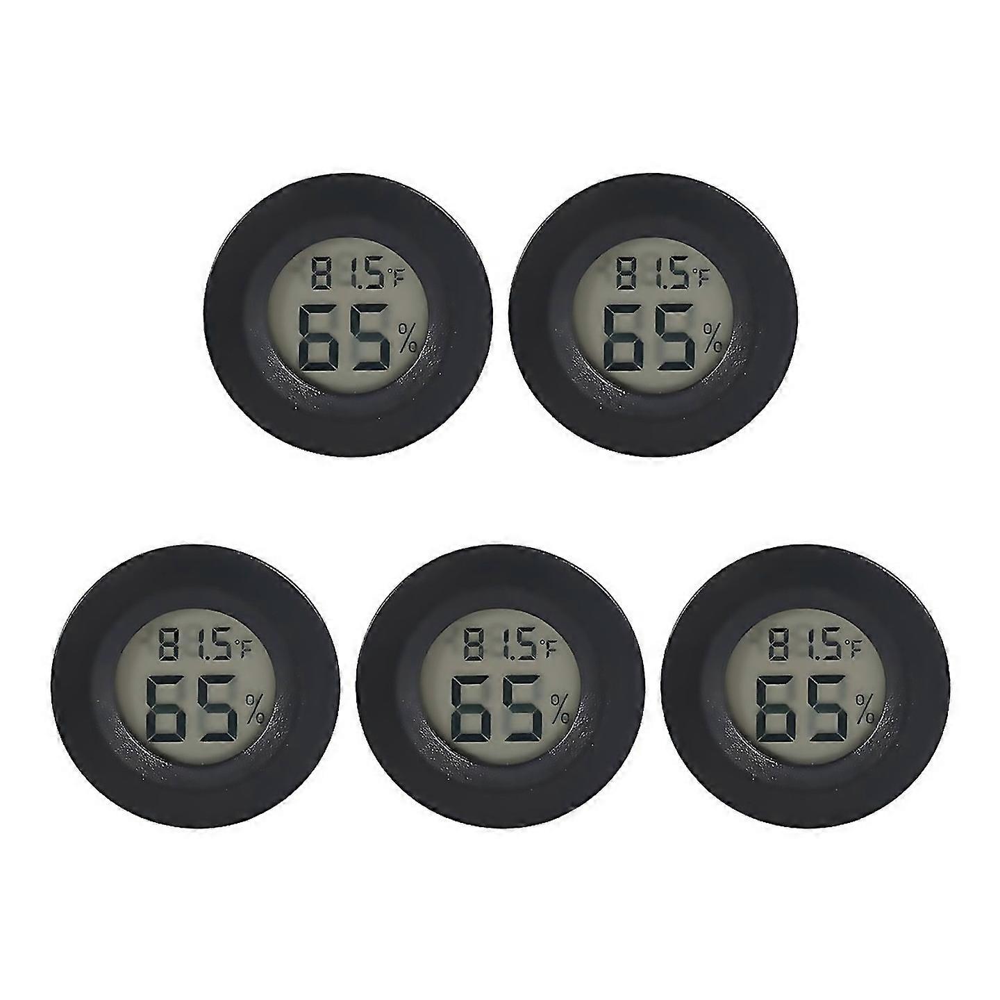 For 5pack Hygrometer Digital Lcd Monitor Humidity Meter Gauge