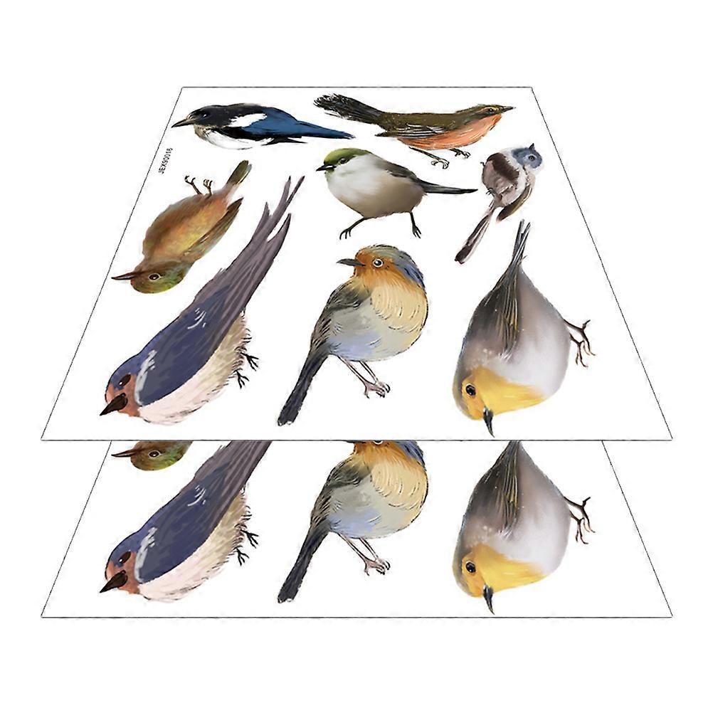 Bird Window Decal Kit 8 Sheets Anti-Collision PVC Stickers Ideal For Homeowners Enhancing Glass Windows Aesthetic Appeal