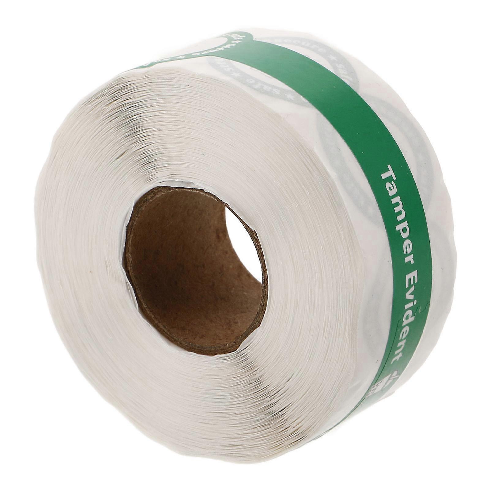 Tamper Proof Labels 1 Roll Ideal for Food Packaging and Gift Wrapping Green Pvc for Package Closure