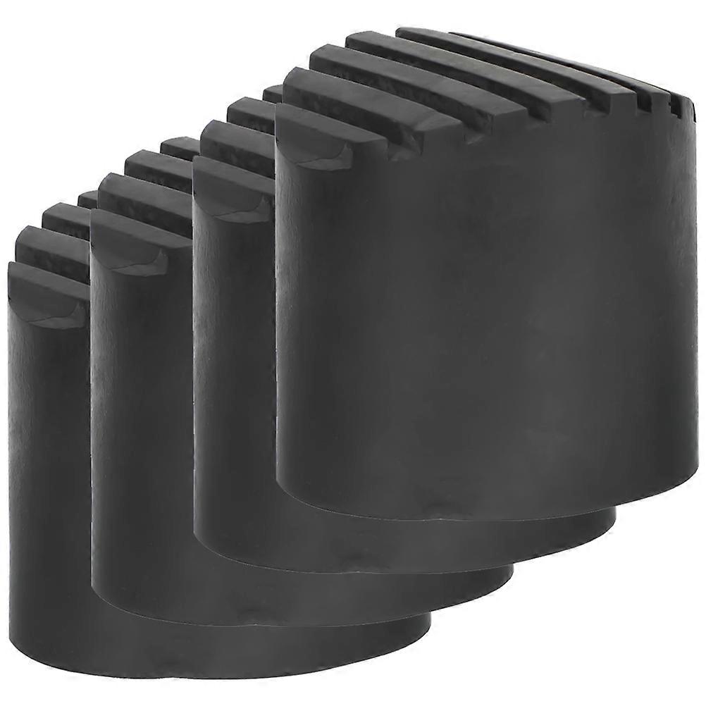 Non-Slip Rubber Ladder Foot Protector 4Pcs Ideal For Home Improvement Applications Featuring Shock Absorption Quality