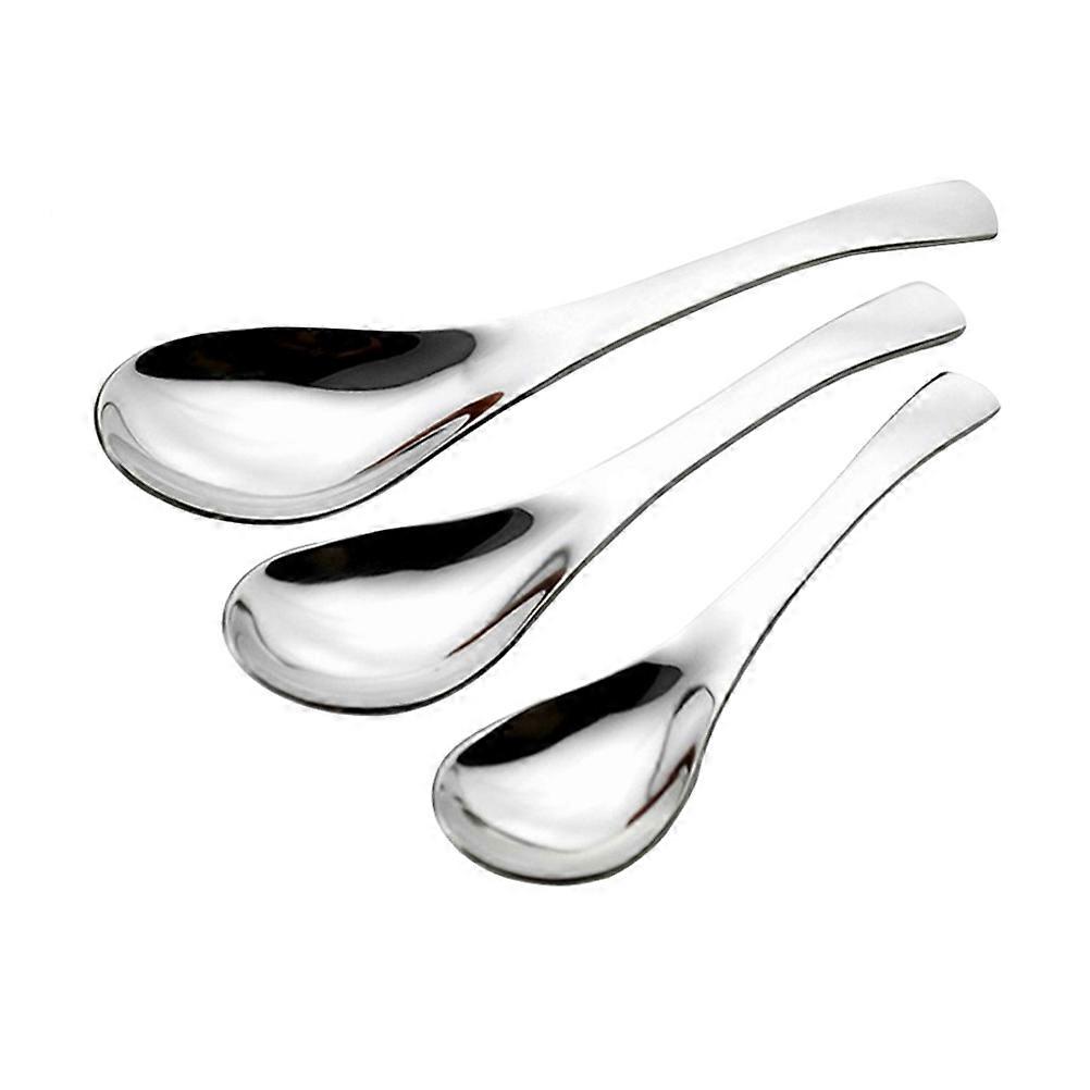 Serving Spoons Stainless Steel Kitchen Spoon Set Modern Comfortable 3Pcs