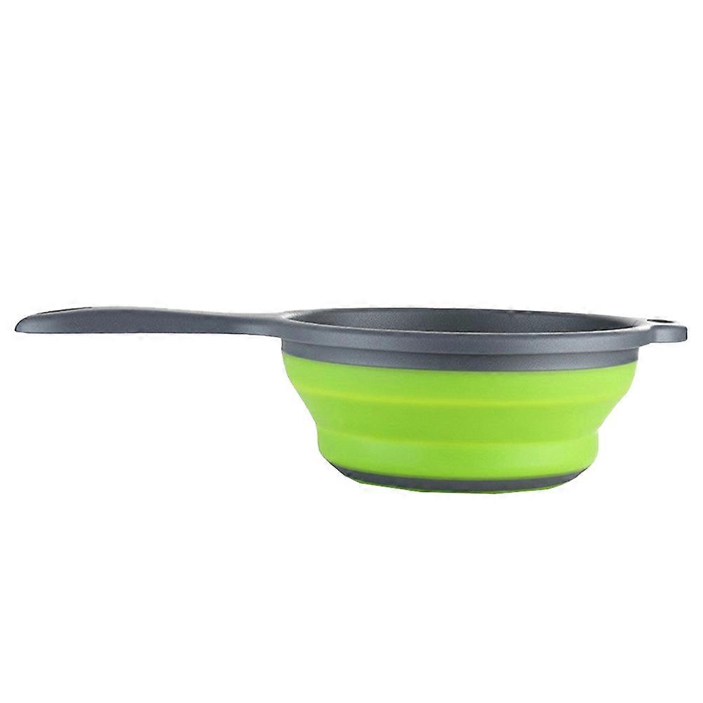 Drain Basket Foldable PP Material Round Shape Kitchen Use 1Set