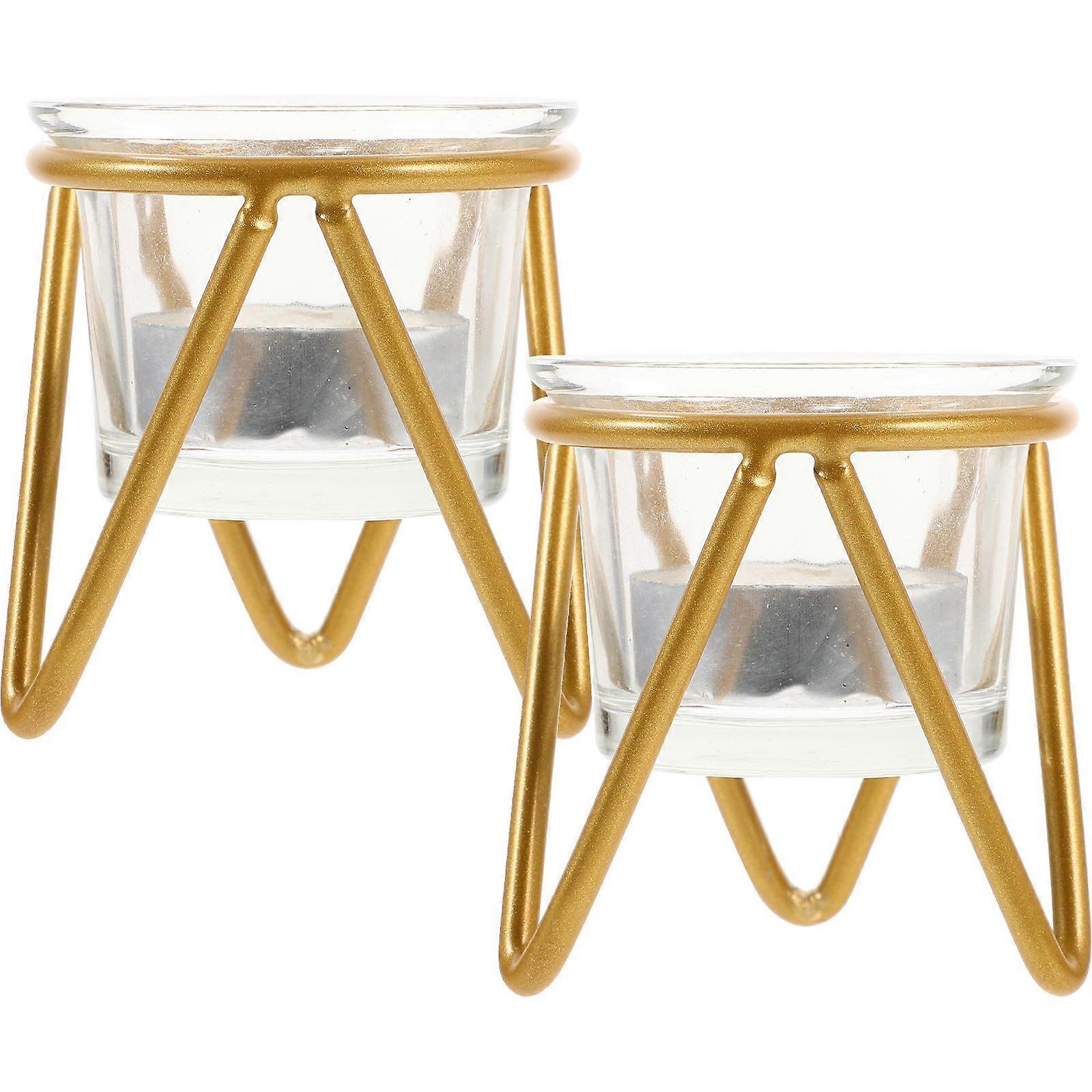 Creative Desktop Candleholder European Style Holder for Table Decor 4Sets