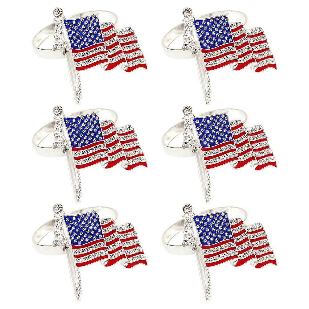 Patriotic Napkin Rings 18 Pcs Perfect For Independence Day Celebrations Featuring Assorted Napkin Table Decoration