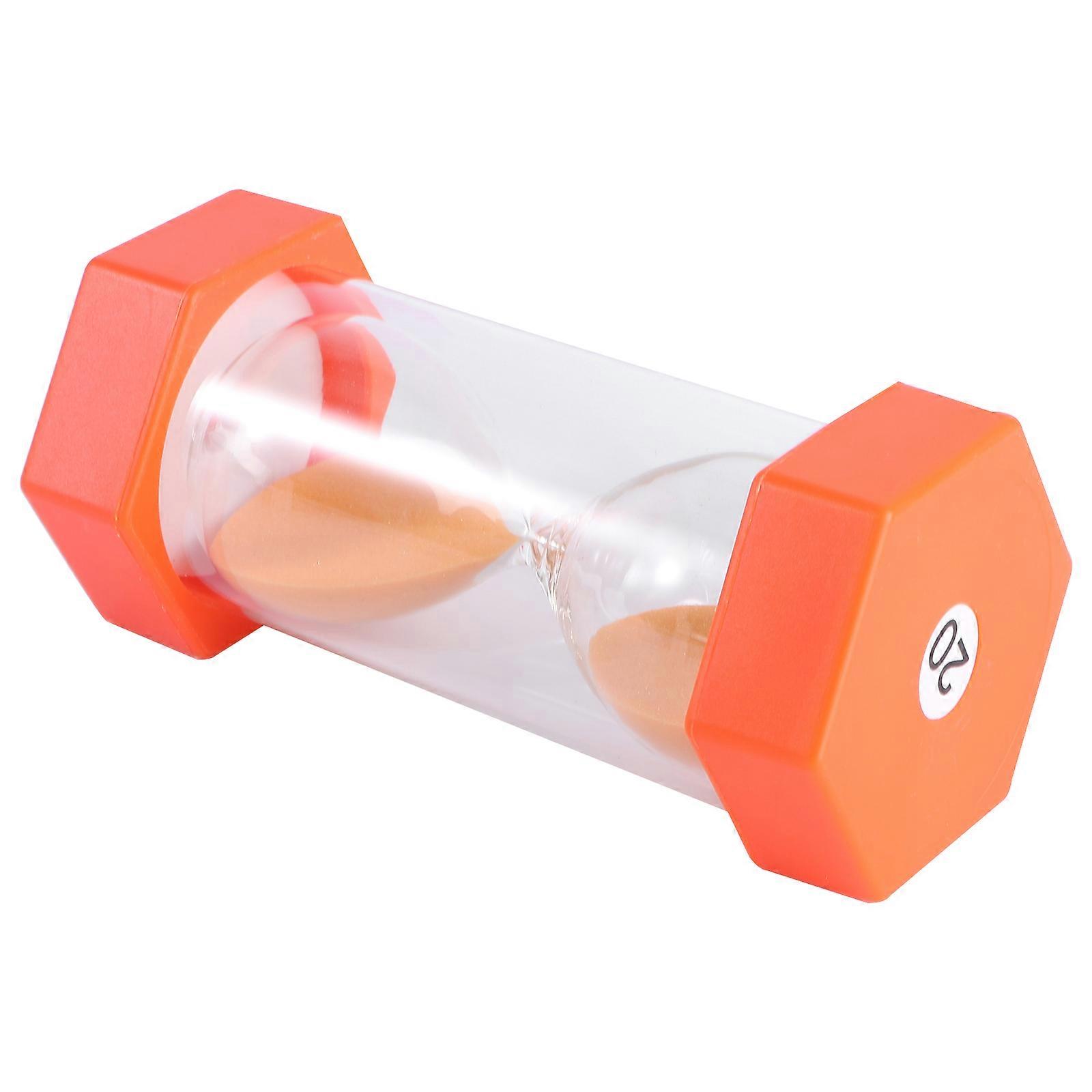 Hexagonal Hourglass Timer 20 Minutes for Decoration 2Pcs Orange Toy