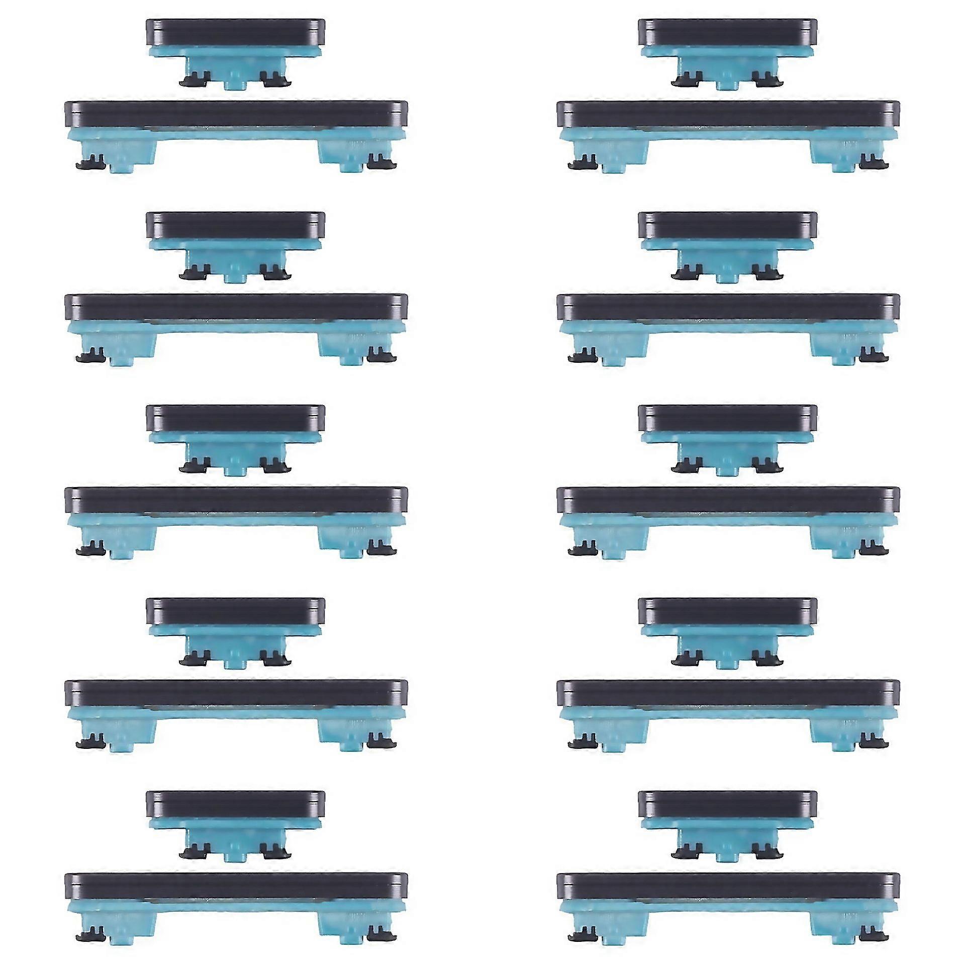 For Samsung Galaxy S24 Fe Sms721b 10pcs Power Button And Volume Control Button Black