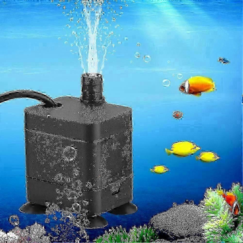 Silent Aquarium Pump, Submersible & Waterproof For Reliable Use, Mini Size With Adjustable Flow Rate Offers Versatility In Aquatic Settings