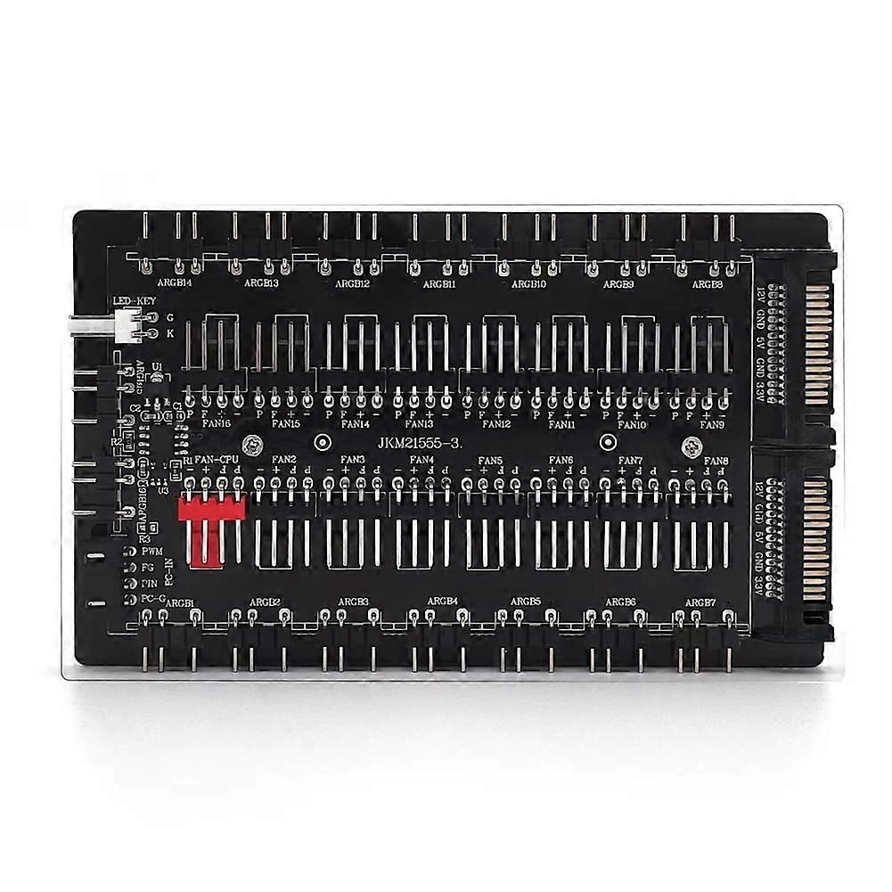 4Pin PWM & 5V 3Pin ARGB Multi Way Splitter ARGB and PWM HUB 16Hub