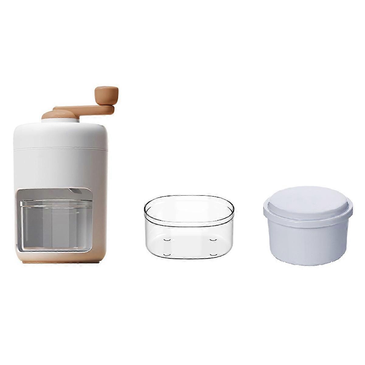 Ice Shaver Non-Electric Small Size Manual Ice Crusher Home Hand-Cranked Smoothie Maker Make Smooth I