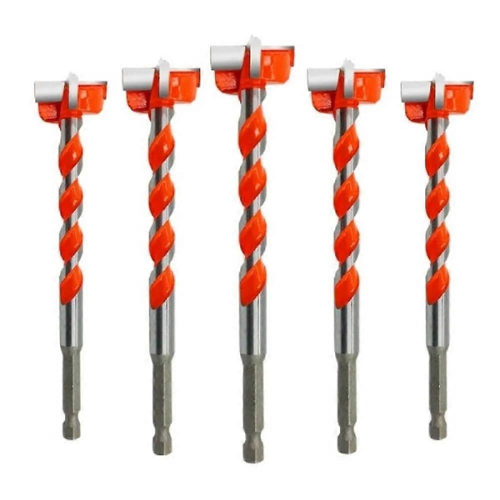 Carbide Hinge Boring Forstner Drill Bits For Wood and Locks, Hex Shank, 5Piece Set, Precision Boring, 45 Gauge Steel