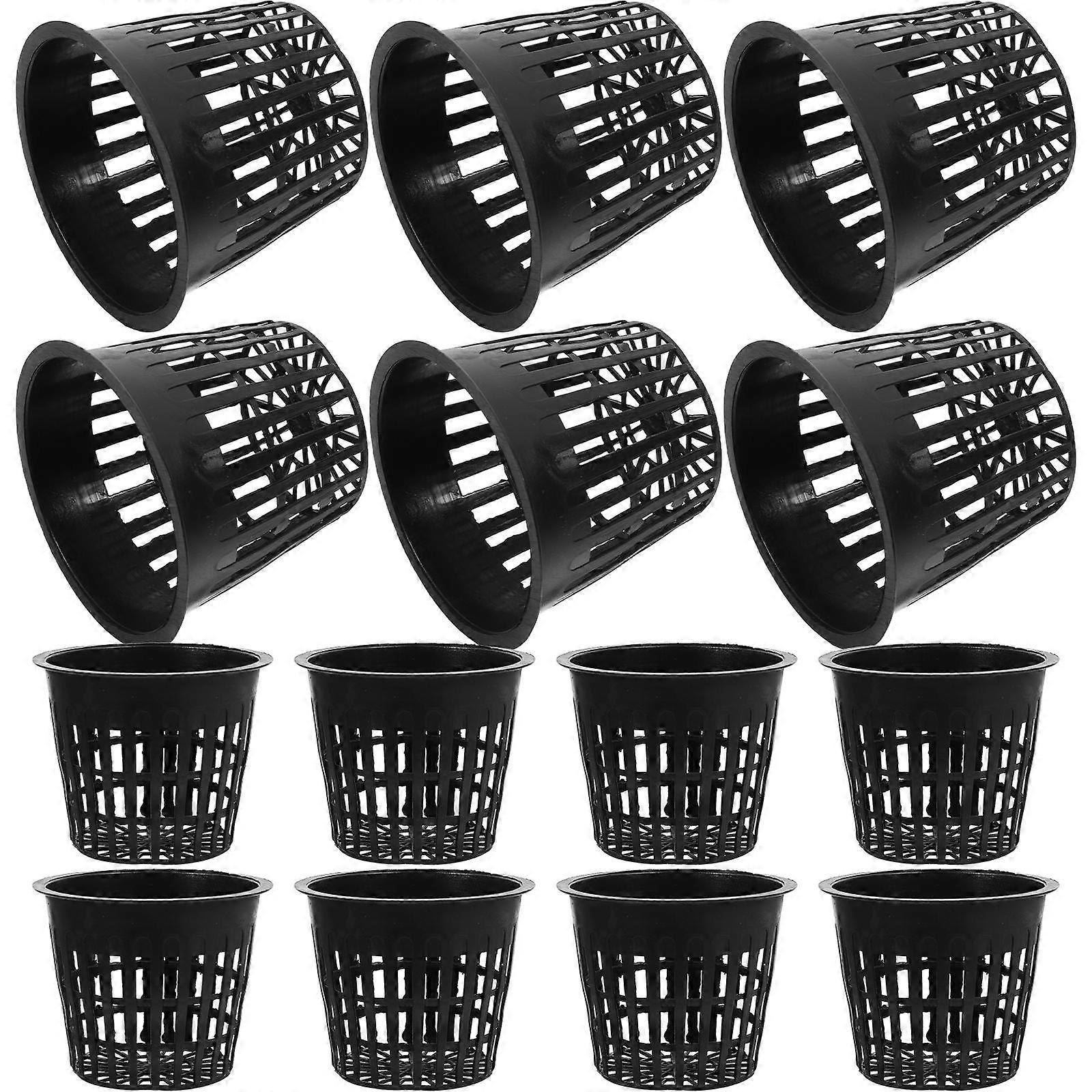 Plastic Hydroponic Net Cups Planting Pots for Hydroponics 200Pcs