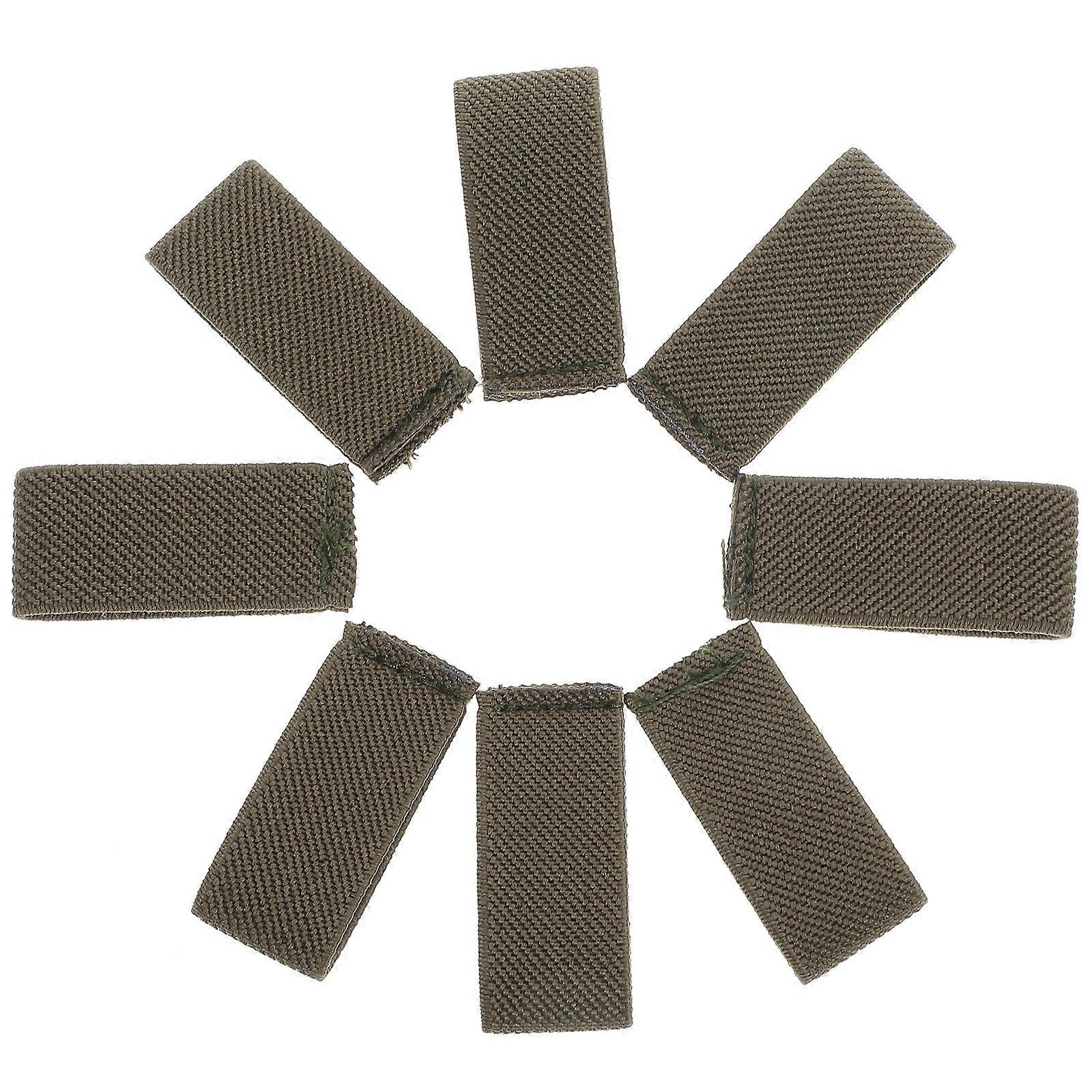 Nylon Green Belt Keepers for Elastic Backpack Strap Holders 16Pcs