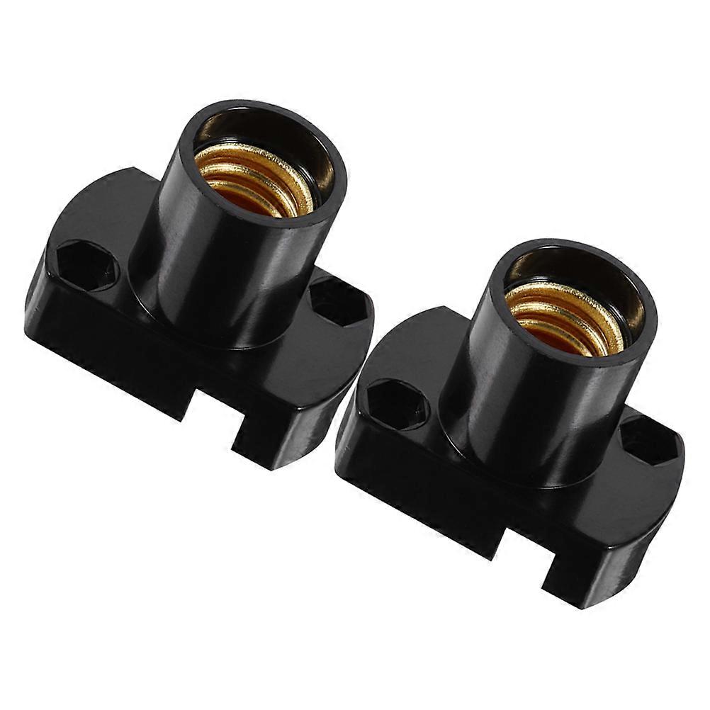 Lamp Bulb Socket Screw in Replacement for Table Lamps 2Pcs Black