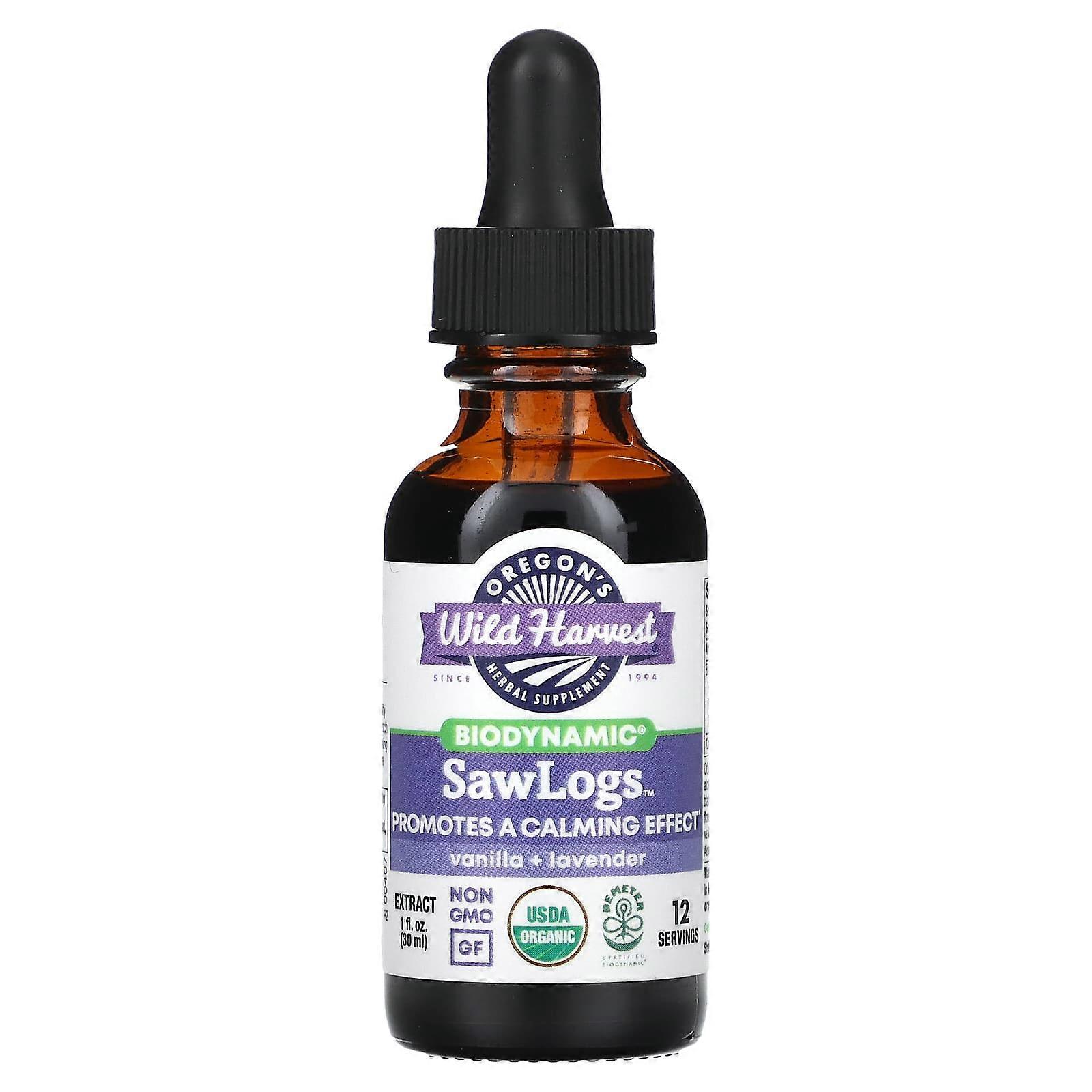 Biodynamic, SawLogs, Vanilla + Lavender, 1 fl oz (30 ml)