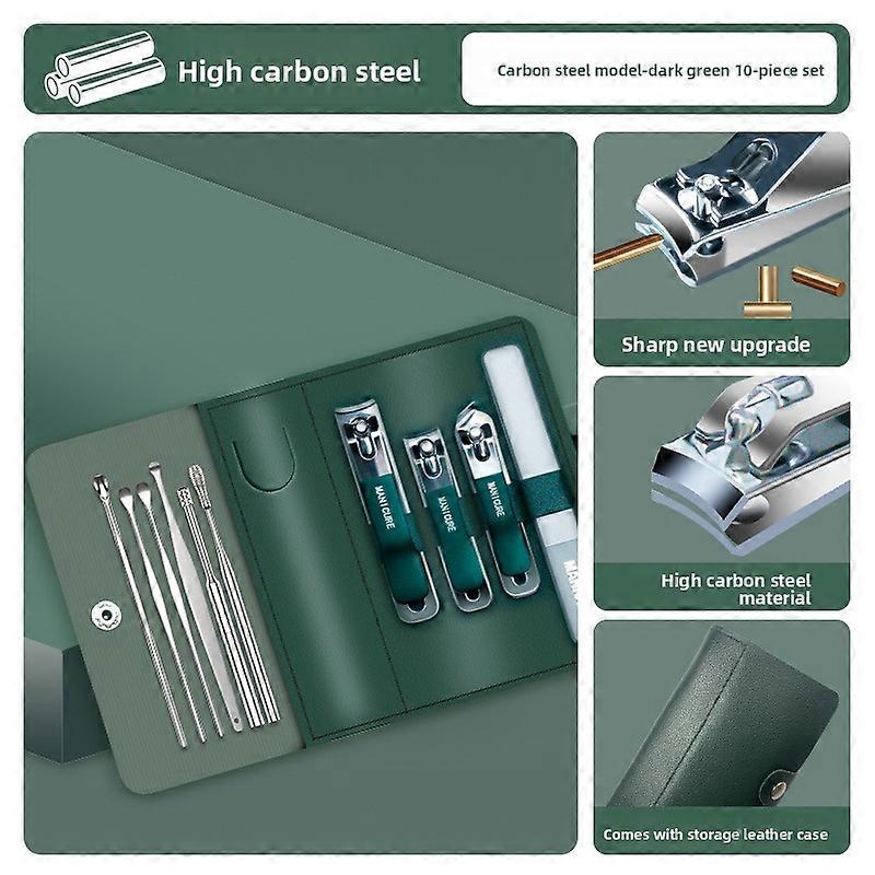 6/10pcs High Quality Nail File Nail Scissors Clipper Manicure Pedicure Kit Convenient to Use Manicure Set Sturdy for Travelling