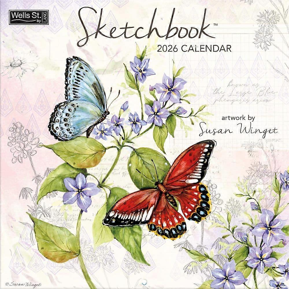 Wells St. By Lang Sketchbook Calendar 2026