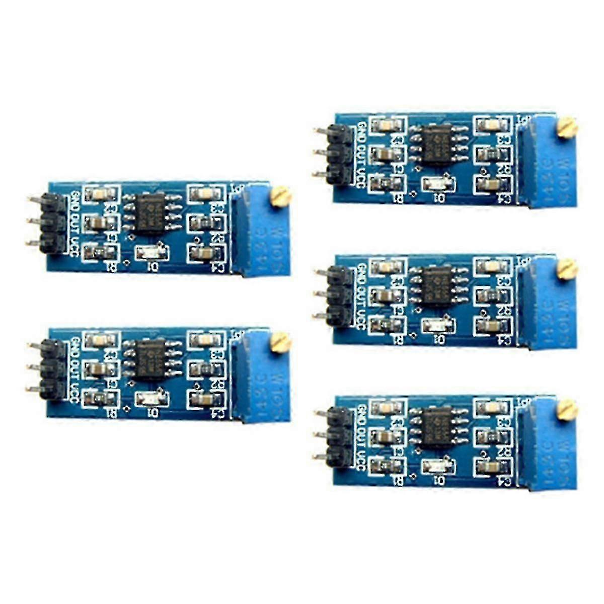 NE555 Pulse Generator Square Wave Rectangular Wave Frequency Adjustable Mini Signal Generator Module,5Pcs