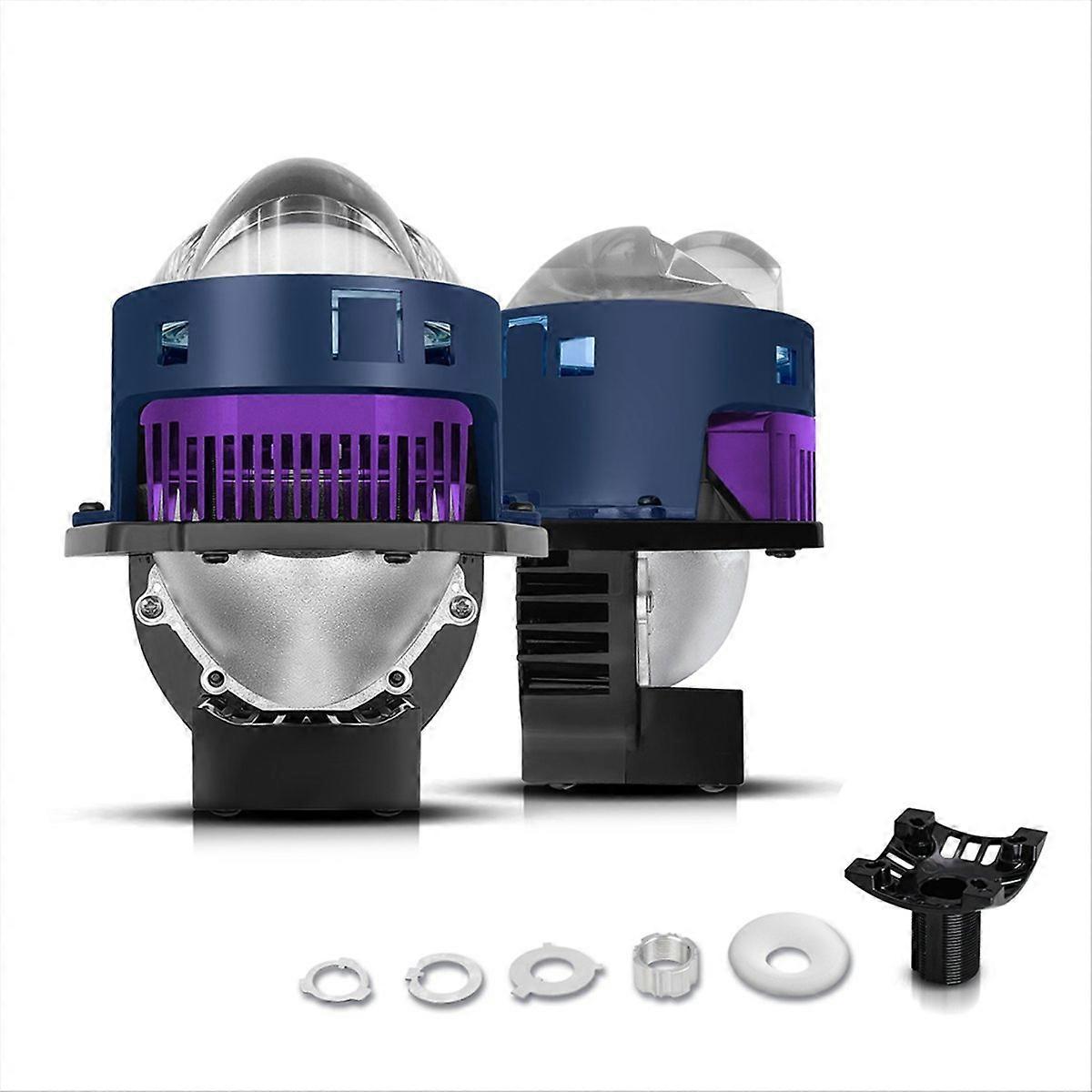 3 Inch Headlight Laser Lens High+Low Beam Bi LED Fog Projector White