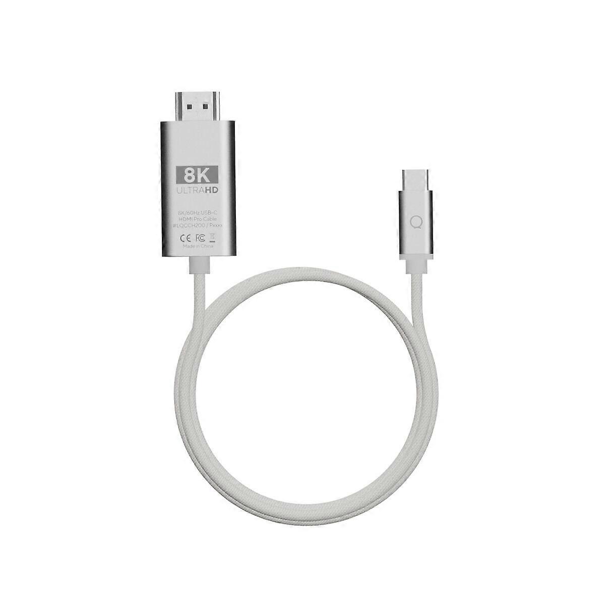 Câble USB Linq Byelements LQCCH200 Gris 2 m