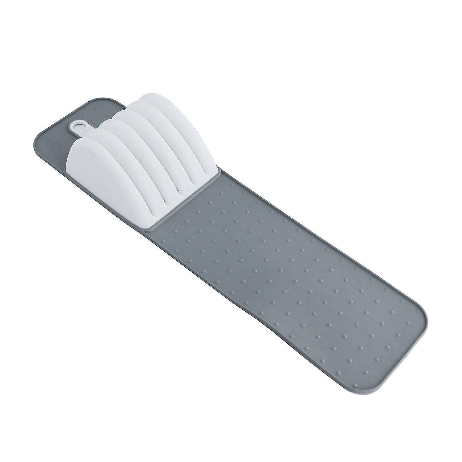 Contemporary Kitchenware Storage Solution Heat Resistant PP Materials Integrated Drying Tray for Kitchen Tool  Grey White