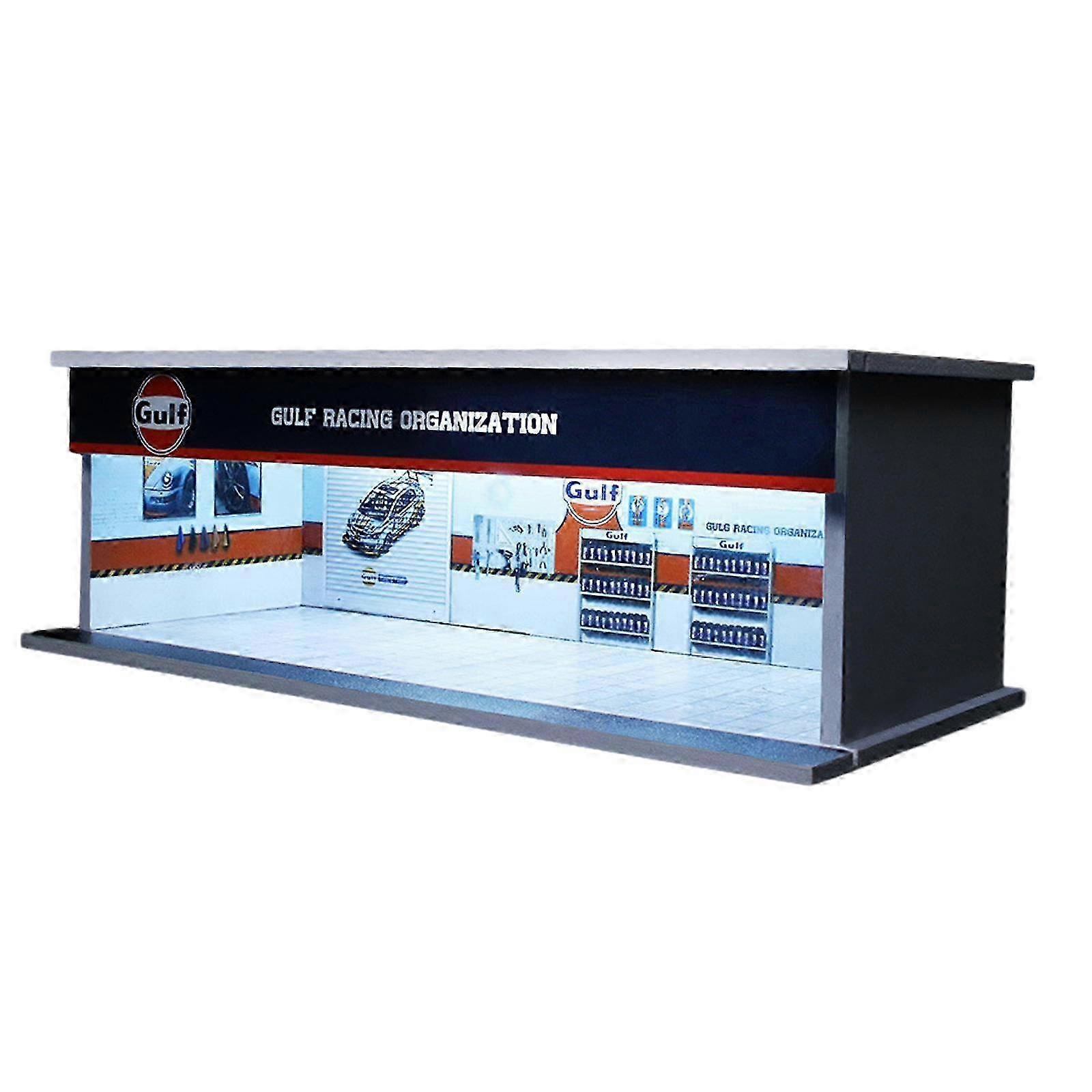 1/64 Scale Diecast Model Car Display Case Display Stand Tabletop Gulf Oil