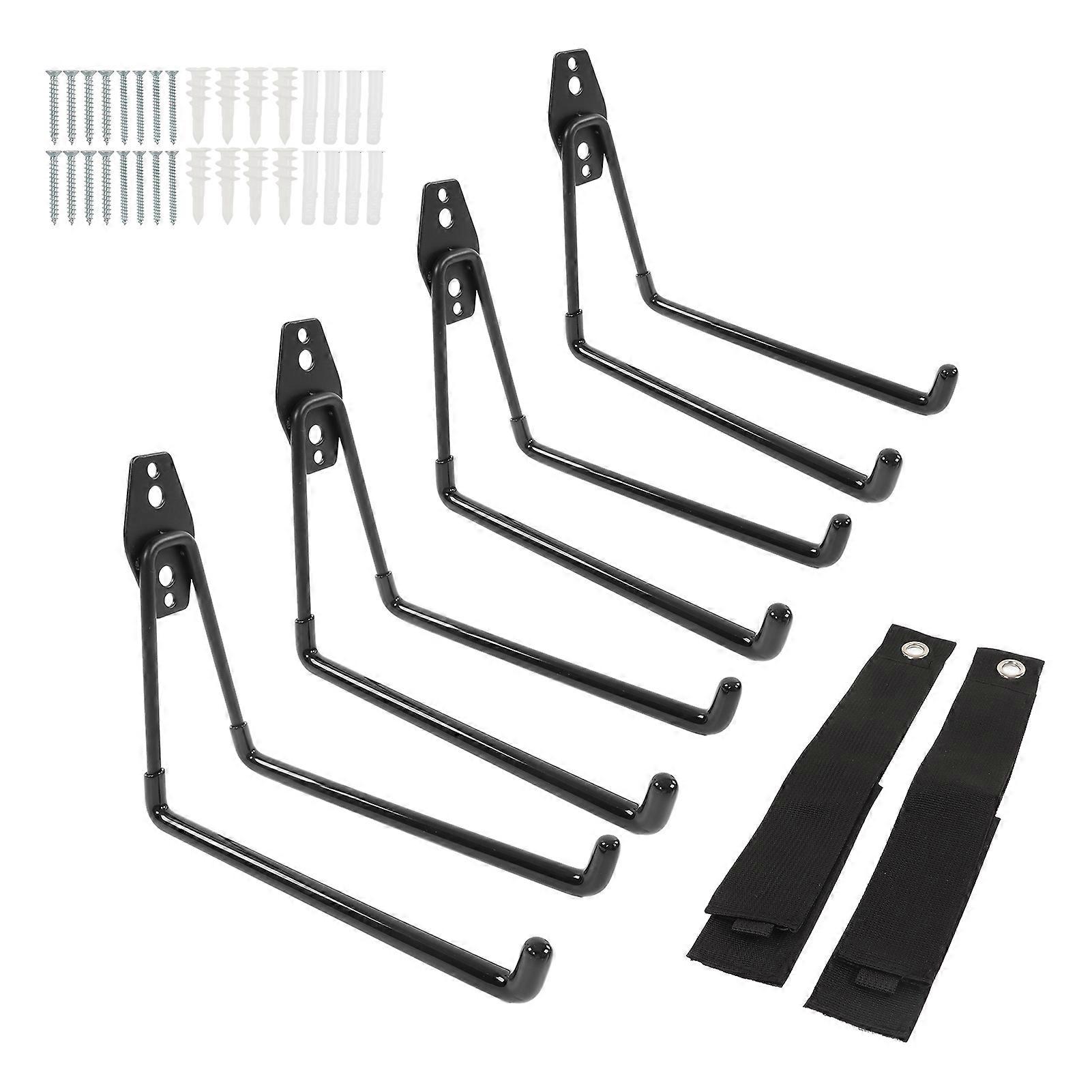 4Pcs Garage Hooks for Hanging Wall Mount Storage Hanger Holder Organizer with 2 Extension Cord