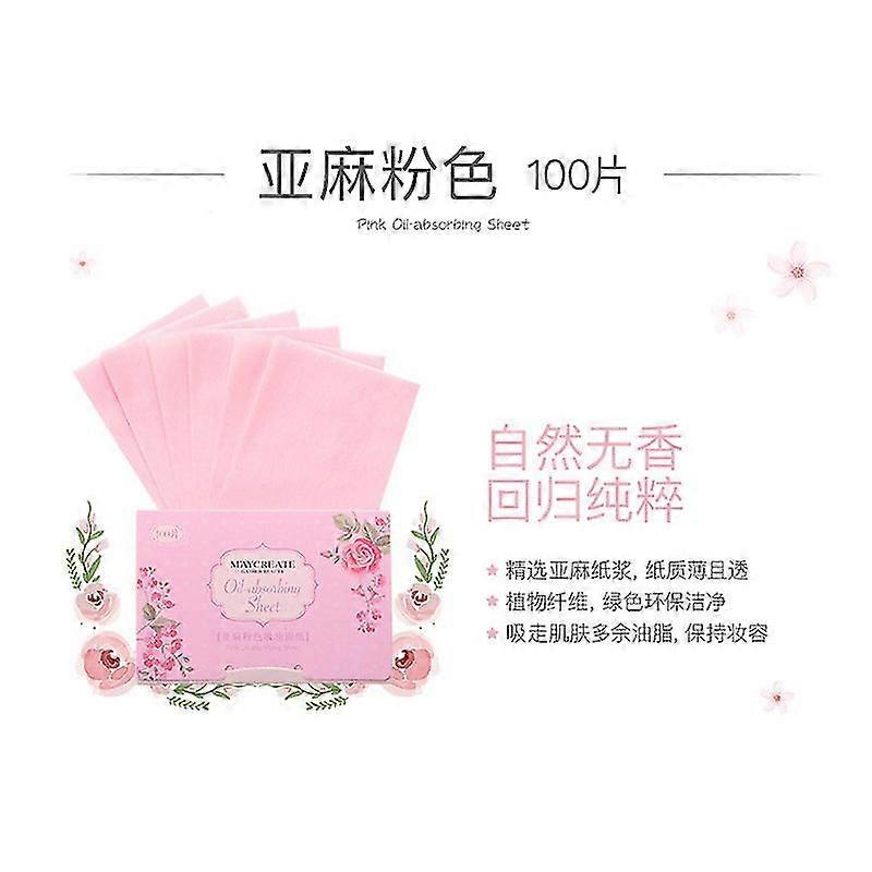 100 Sheets Oil Absorbing Tissues Premium Oil Blotting Paper Sheets Translucent Soft Face Blotting Paper
