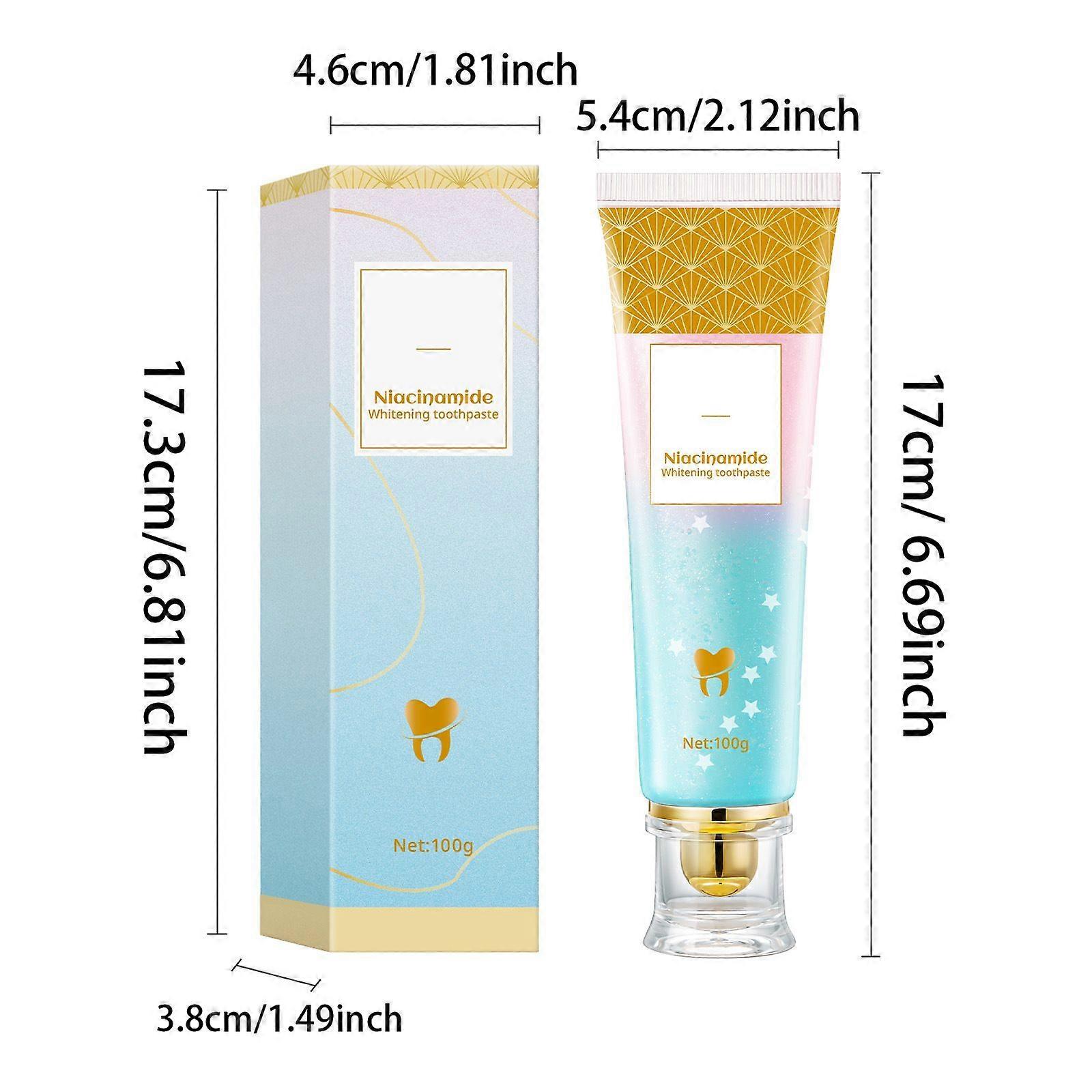 Niacinamide Whitening High Gloss Toothpaste 100g Refreshing Teeth Whitening and Yellowing Fresh Breath Toothpaste 1