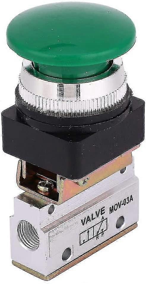 Pneumatic Mechanical Valve 2 Way G1/8 Way Push Button Switch Mov-03a