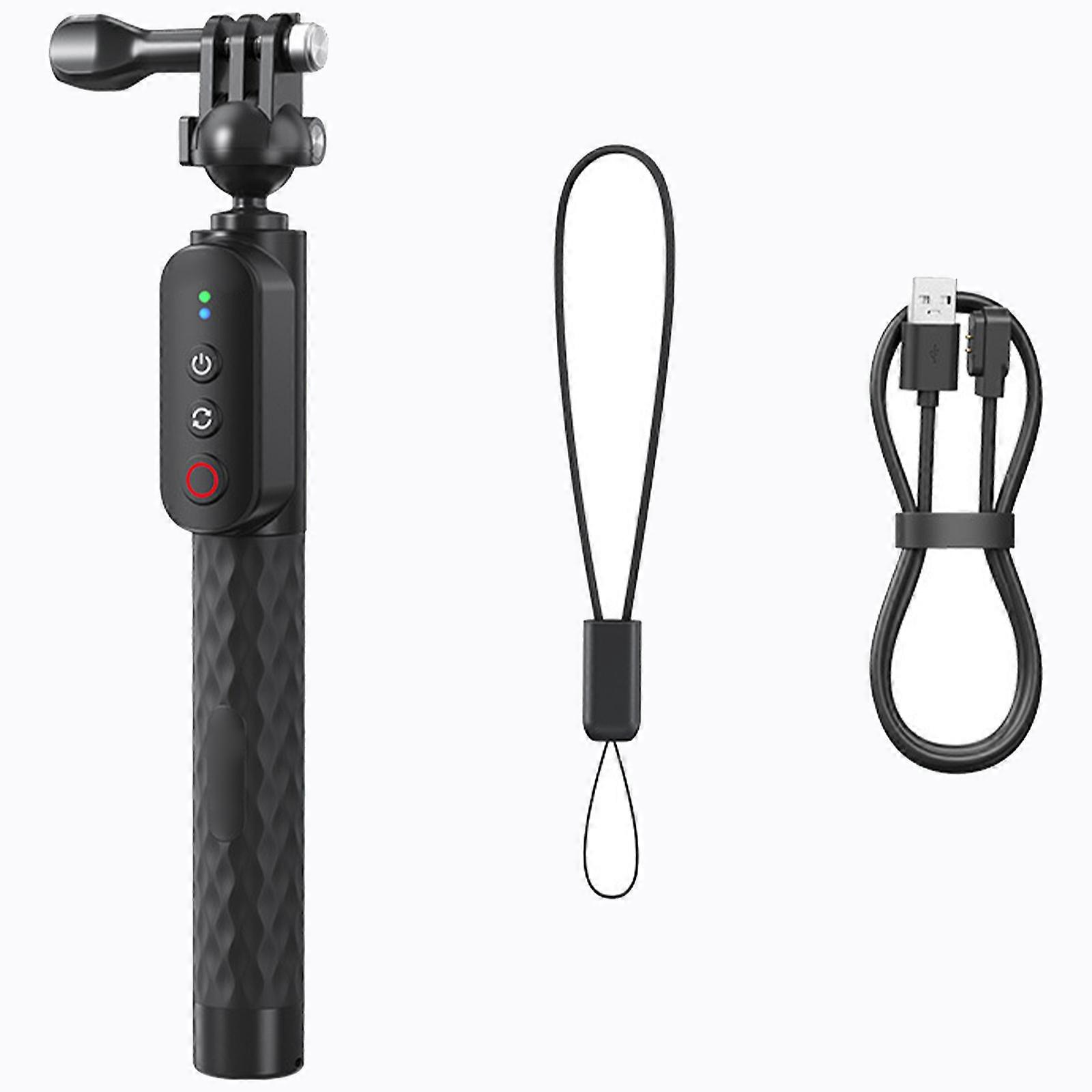 Retractable Action Camera Selfie Rod Control Remote Tripods Mount Universal Compatibility Duability Multicolor