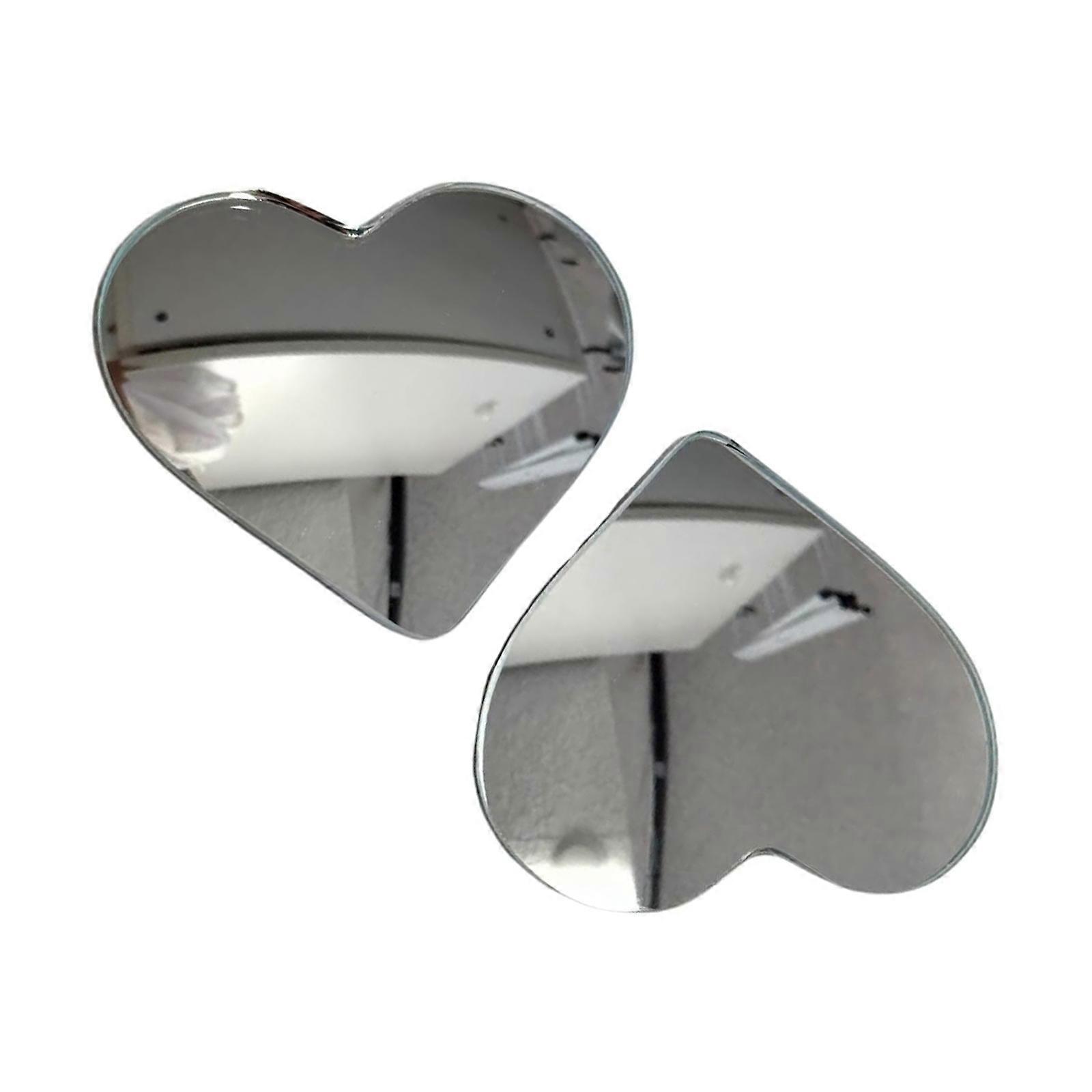 Convex Rearview Side Mirror for Enhanced Safety Blind Spots Mirrors Heart Shaped Side Mirror for Car Easy Installation Multicolor