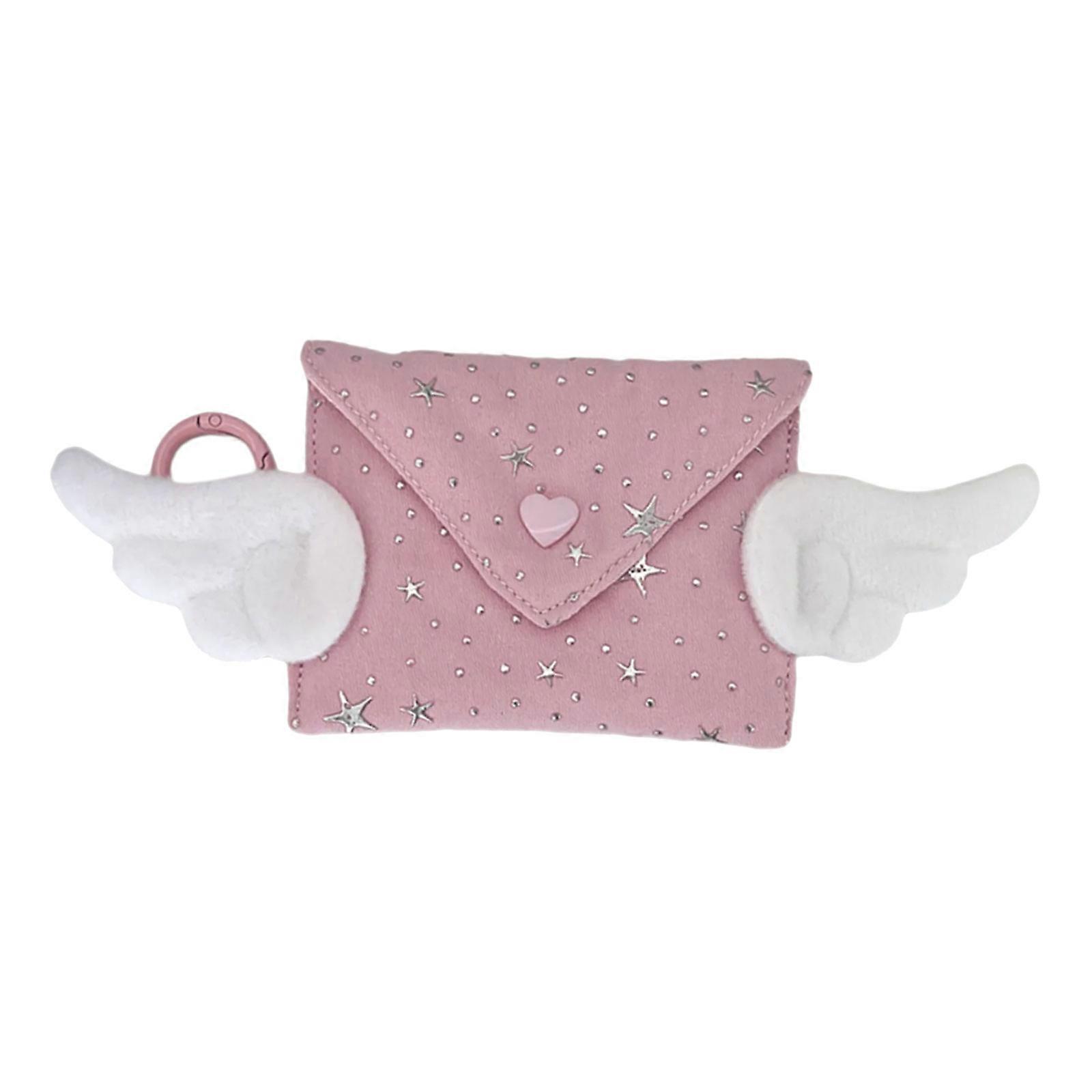 Stylish Accessory Winged Shape Coin Compact Size For And Small Items Material Multicolor