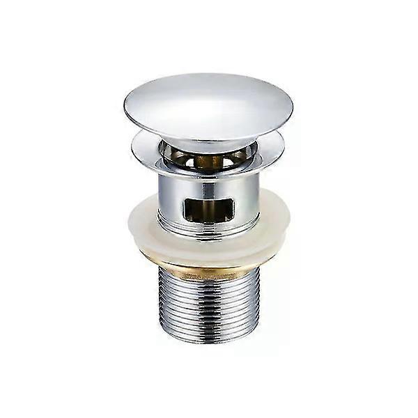 Pop-up waste valve without overflow, brass drain basket, chrome G 1-1/4 YC