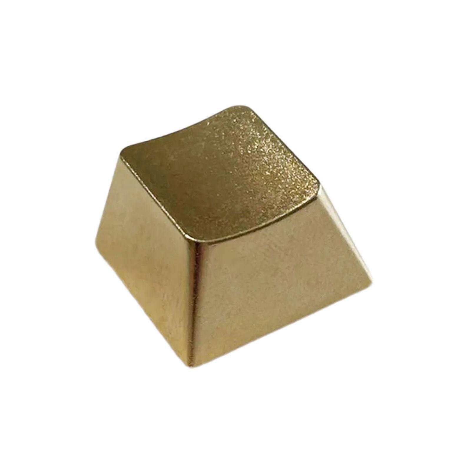 Zinc Alloy Keycap in Matte Gold Finish for Mechanical Keyboards Long Service Life Multicolor
