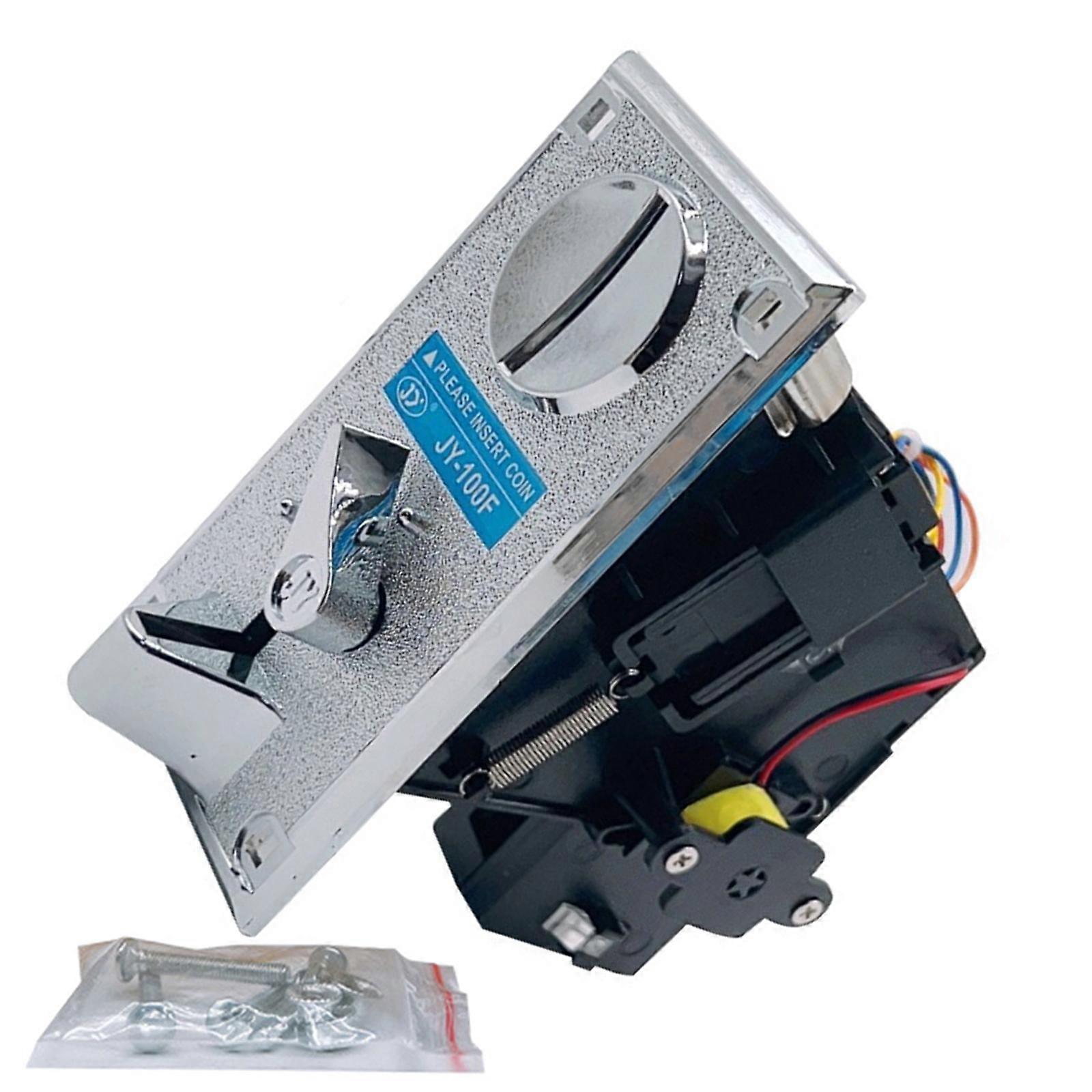 Tall Accuracy Symbol Slot Coin Receiver For Amusement Contests Vending Machines And Plunger Machines With Precise Recognition Technology Multicolor