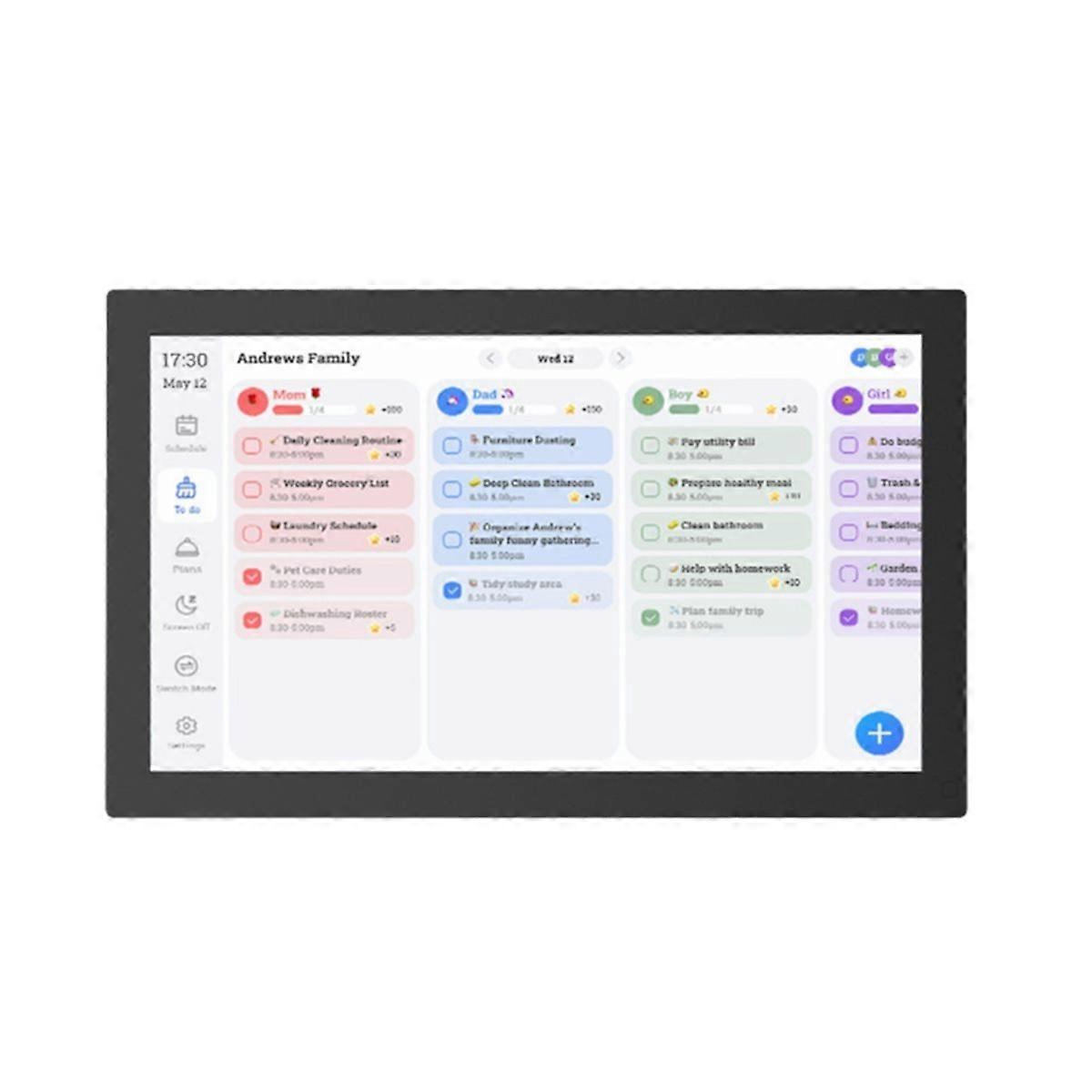 10.1inch Smart Family Planner Digital Calendar HD Touchscreen,EU PLUG