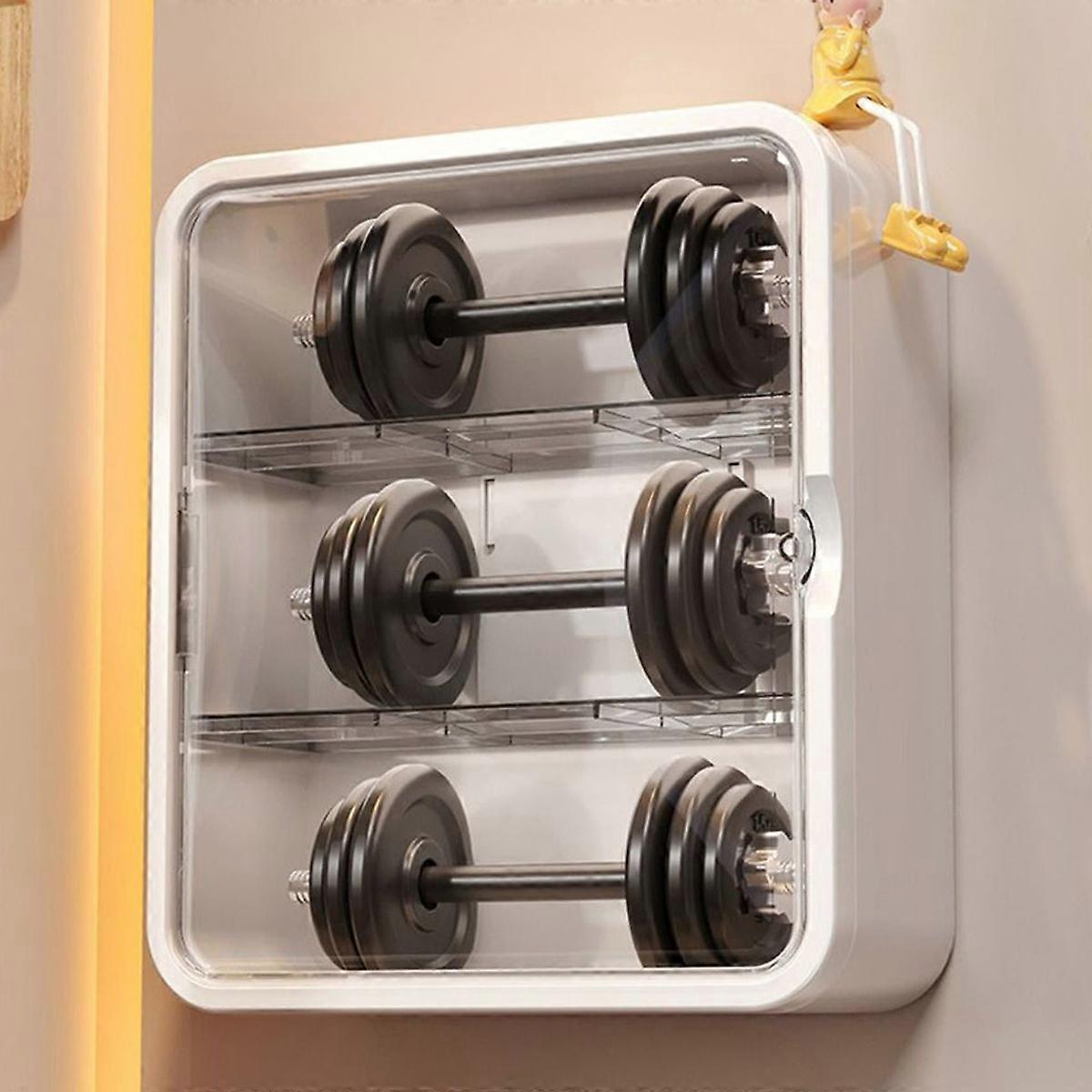 No Punching Installation Wall Hanging Cabinet Transparent Drawer-Type Large-Capacity Multi-Layer Storage Box B